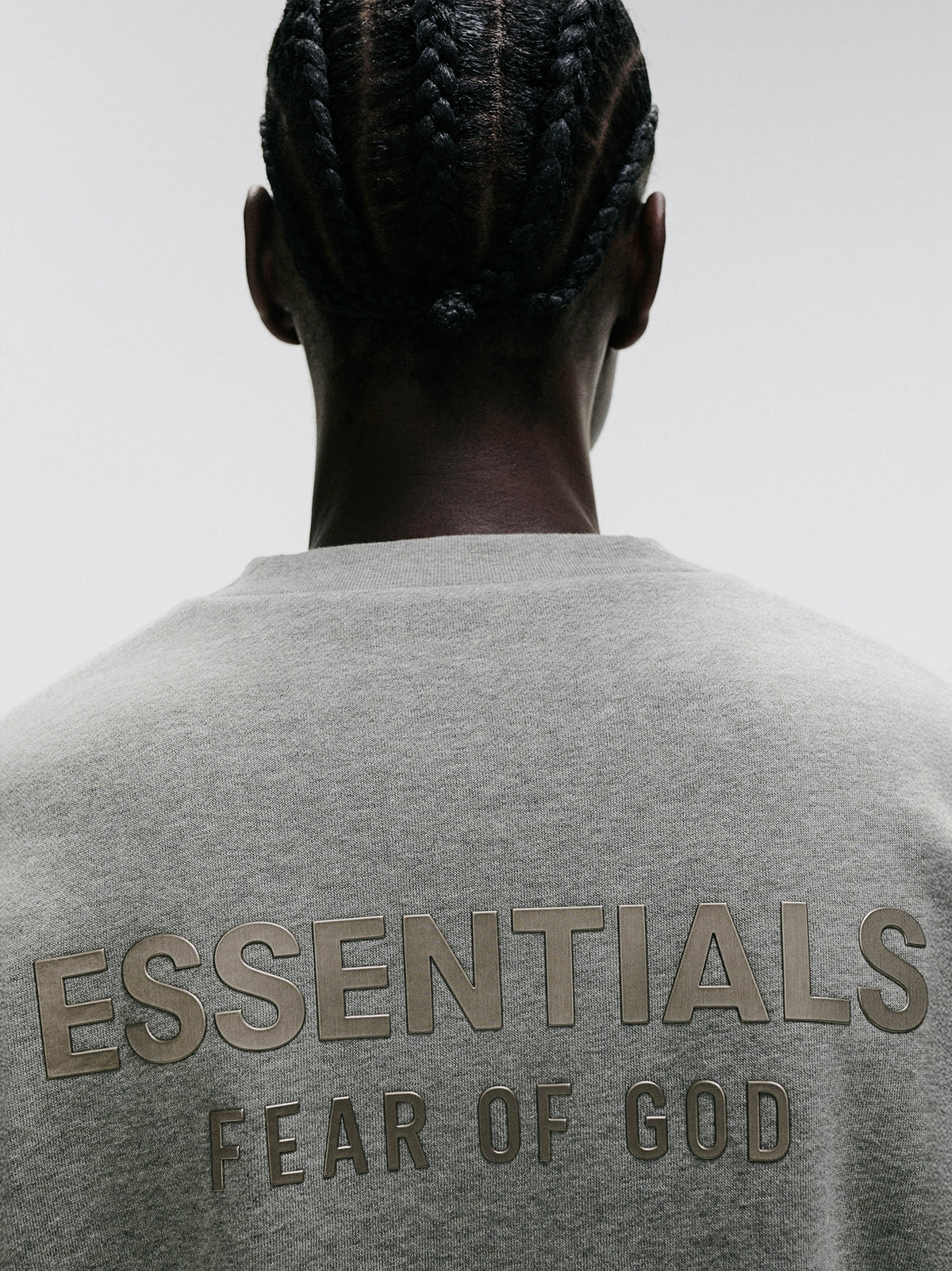 Essentials Classic Long Sleeve Tee Concrete Heather