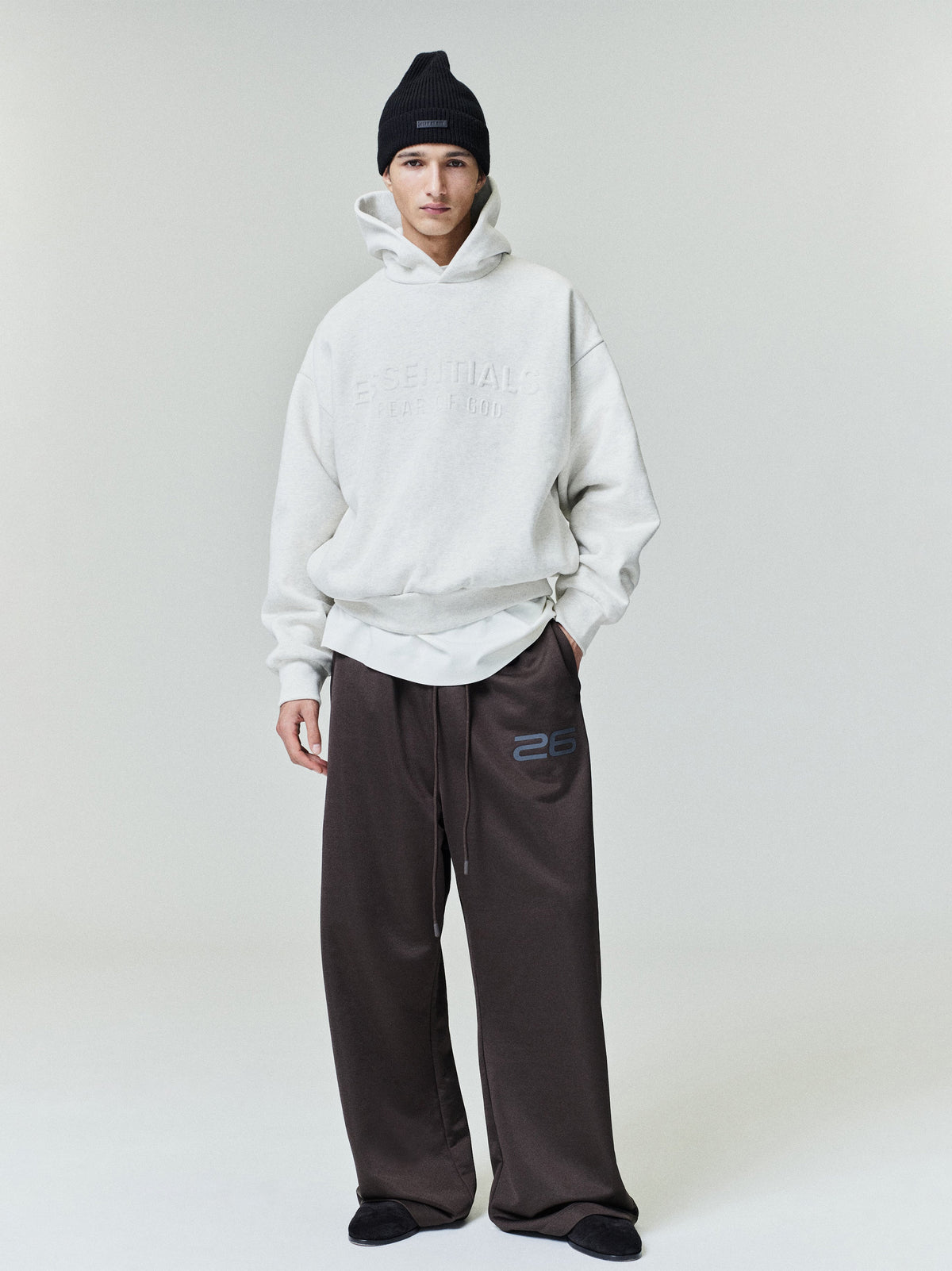 Essentials Satin Fleece Lounge Sweatpant Brown