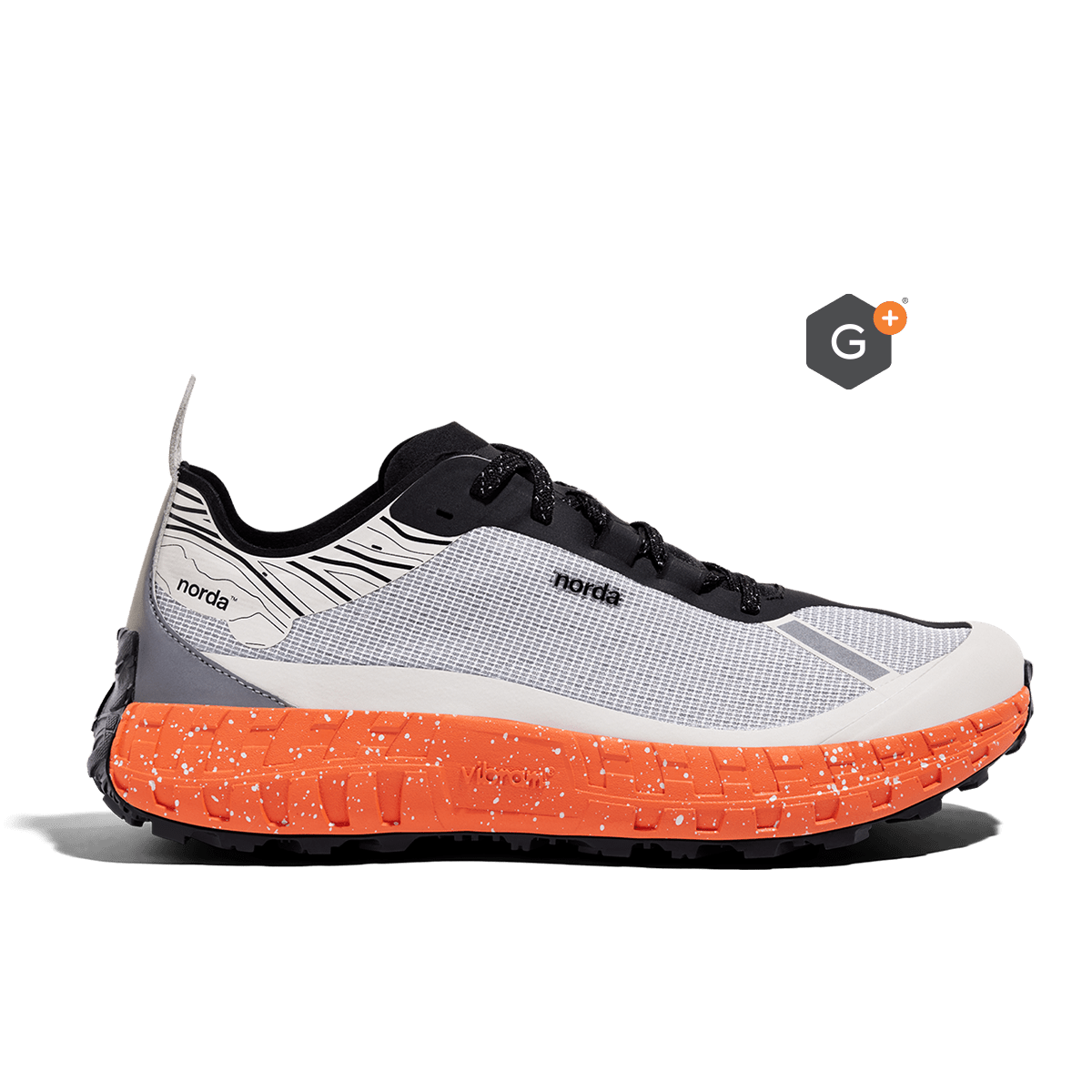 Norda 001 G+ Spike Grey Orange Womens