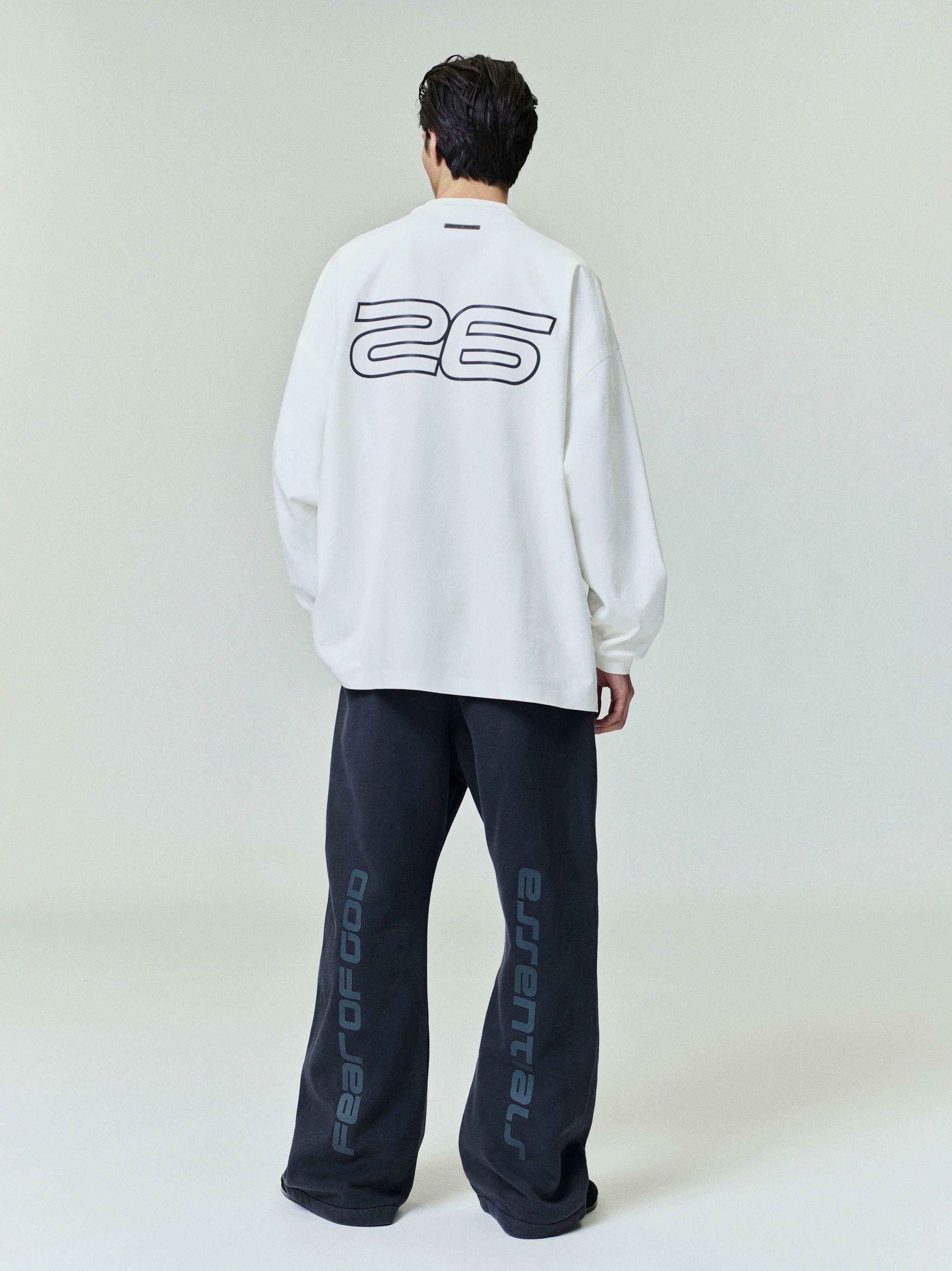 Essentials Ponte 90S Long Sleeve Tee Ivory