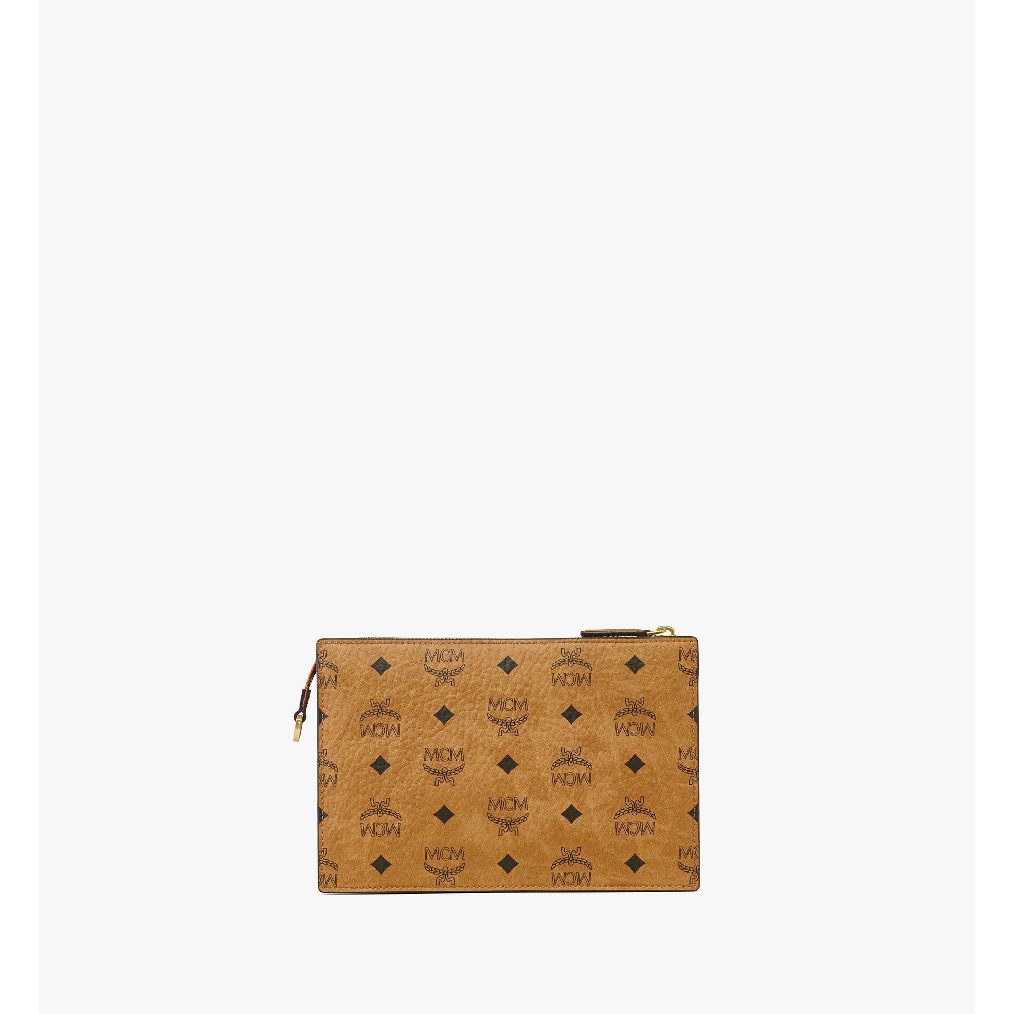 MCM Small Aren Standing Crossbody Pouch in Visetos