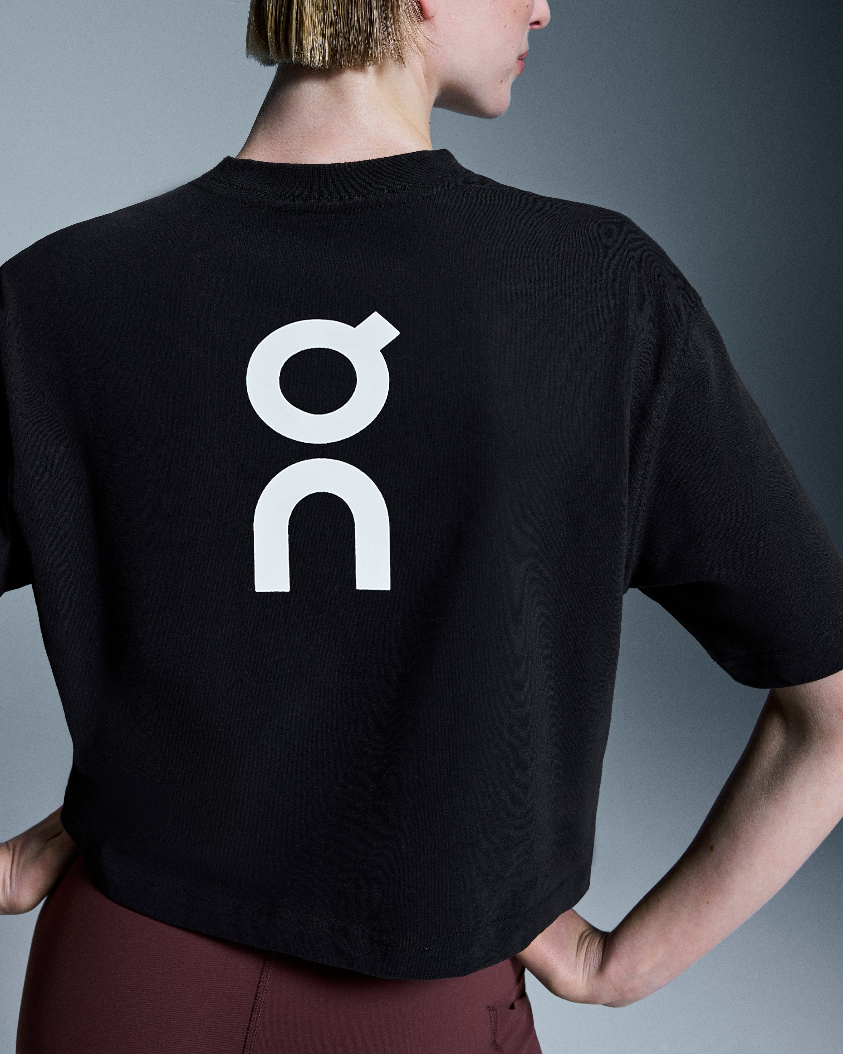 On Club Boxy-T Black (Women'S)