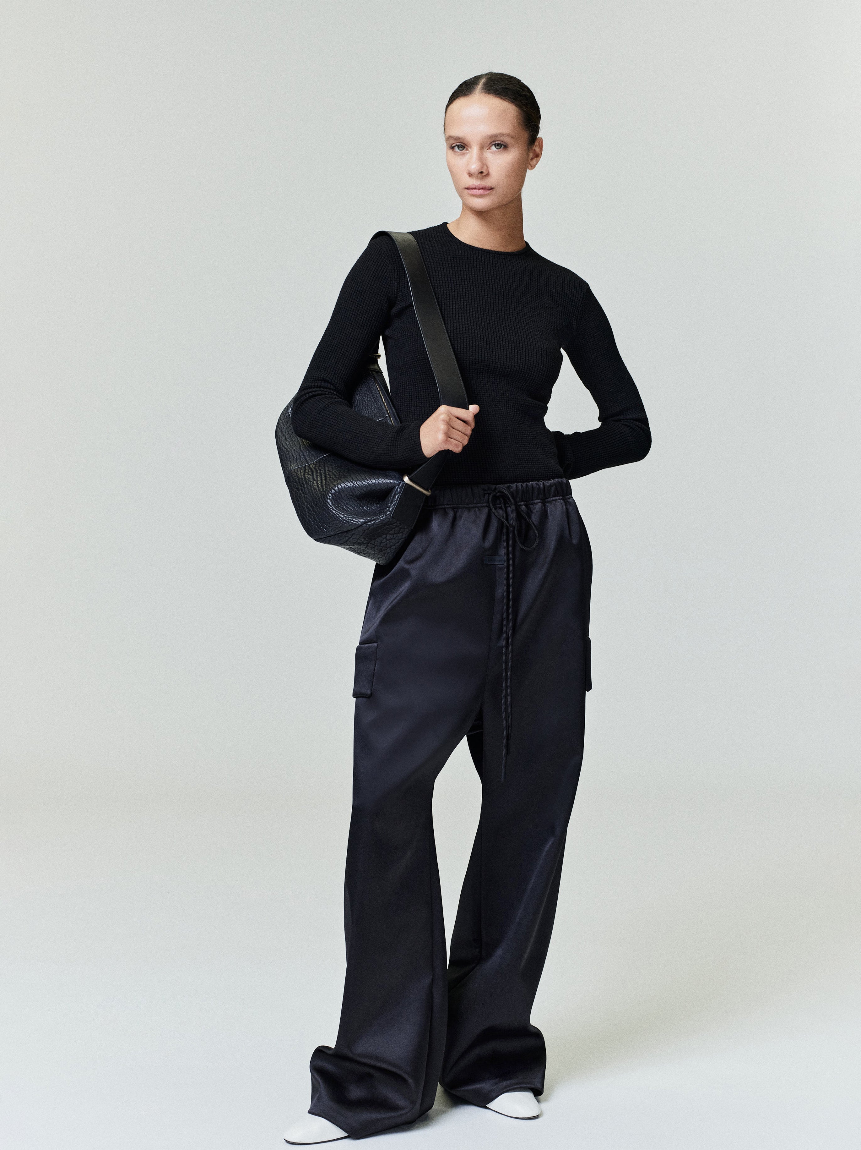 Essentials Bonded Satin Field Pant Vintage Black