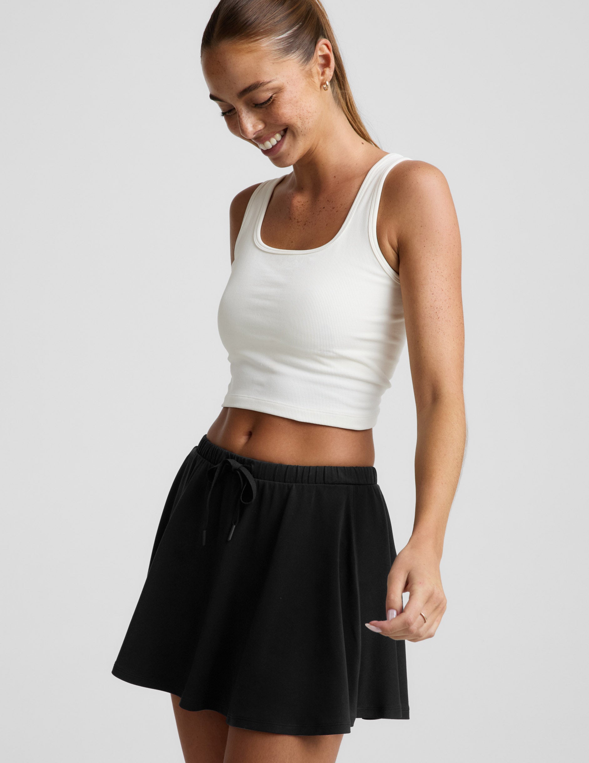Beyond Yoga Sport Active Drawcord Mini Skirt Women's