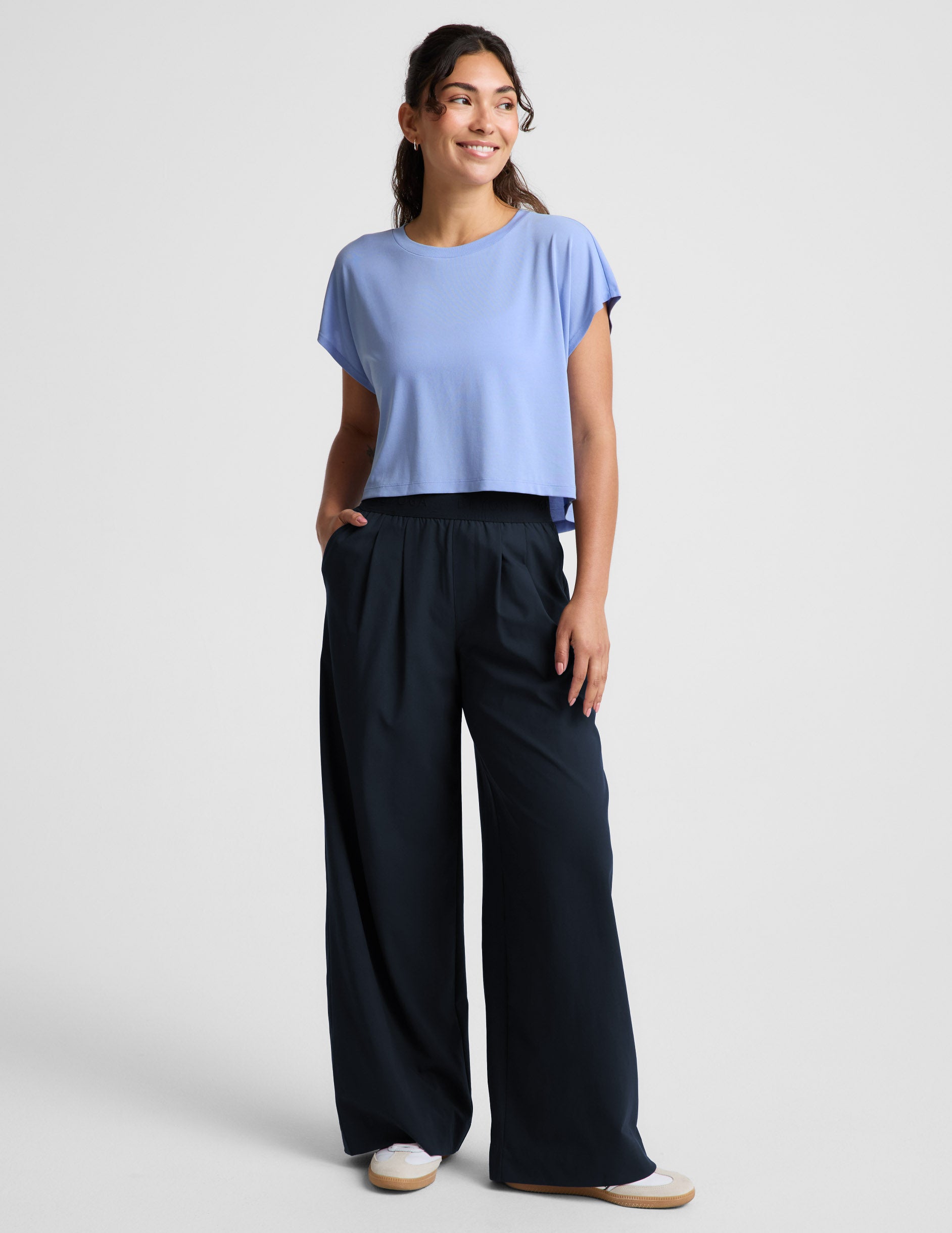 Beyond Yoga Studio Luxe Cropped Tee Women's