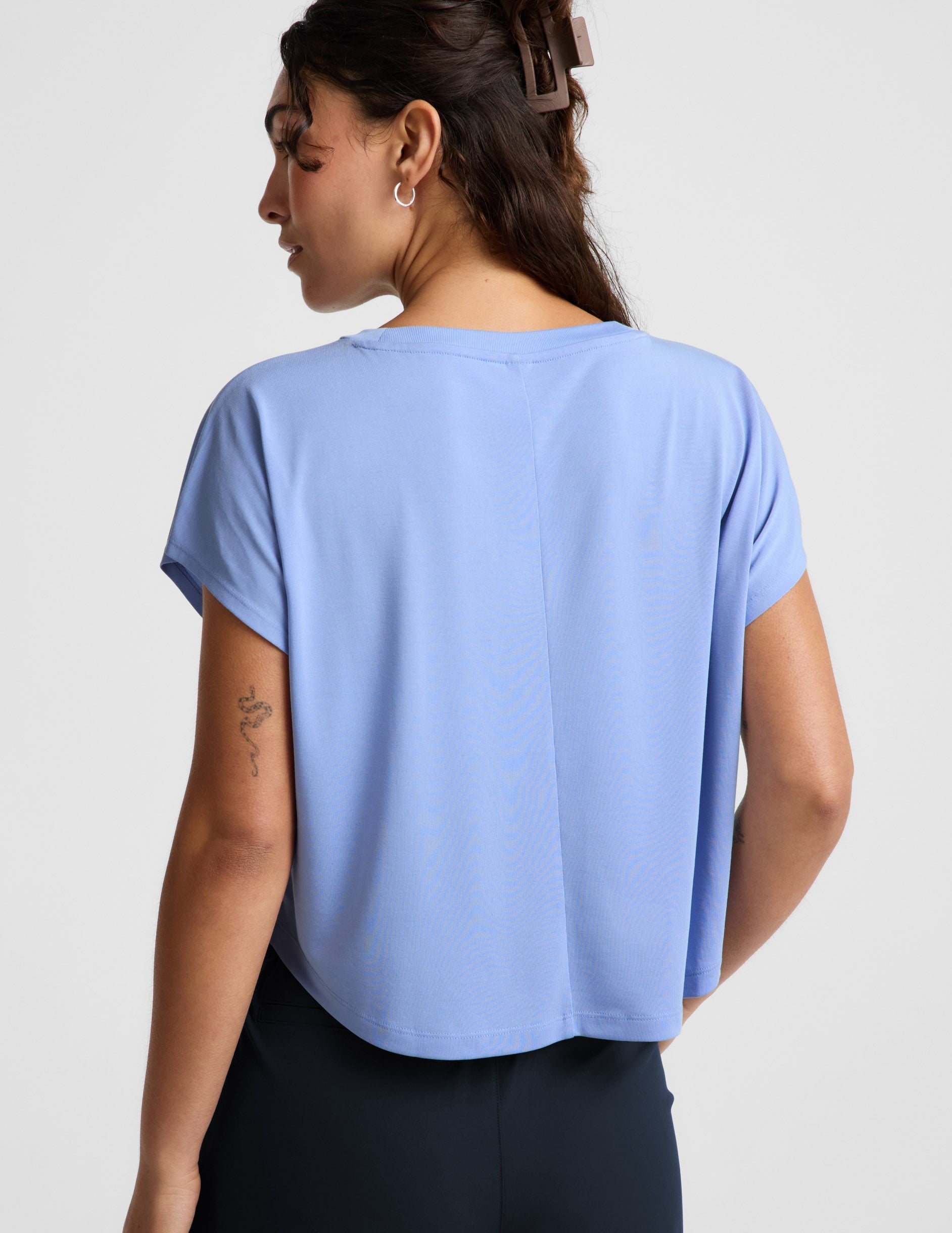 Beyond Yoga Studio Luxe Cropped Tee Women's