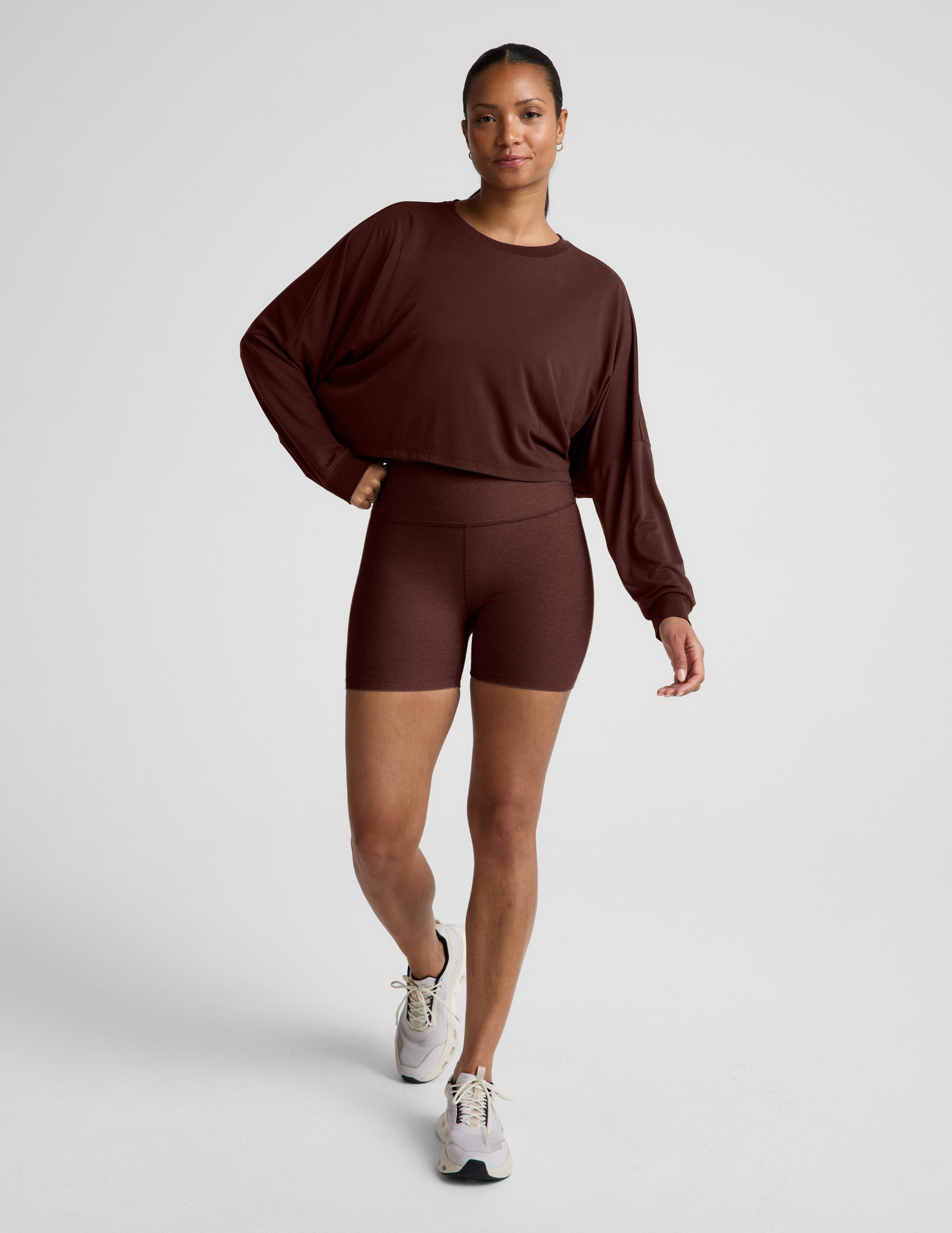 Beyond Yoga Studio Luxe Cropped Long Sleeve Tee Women's