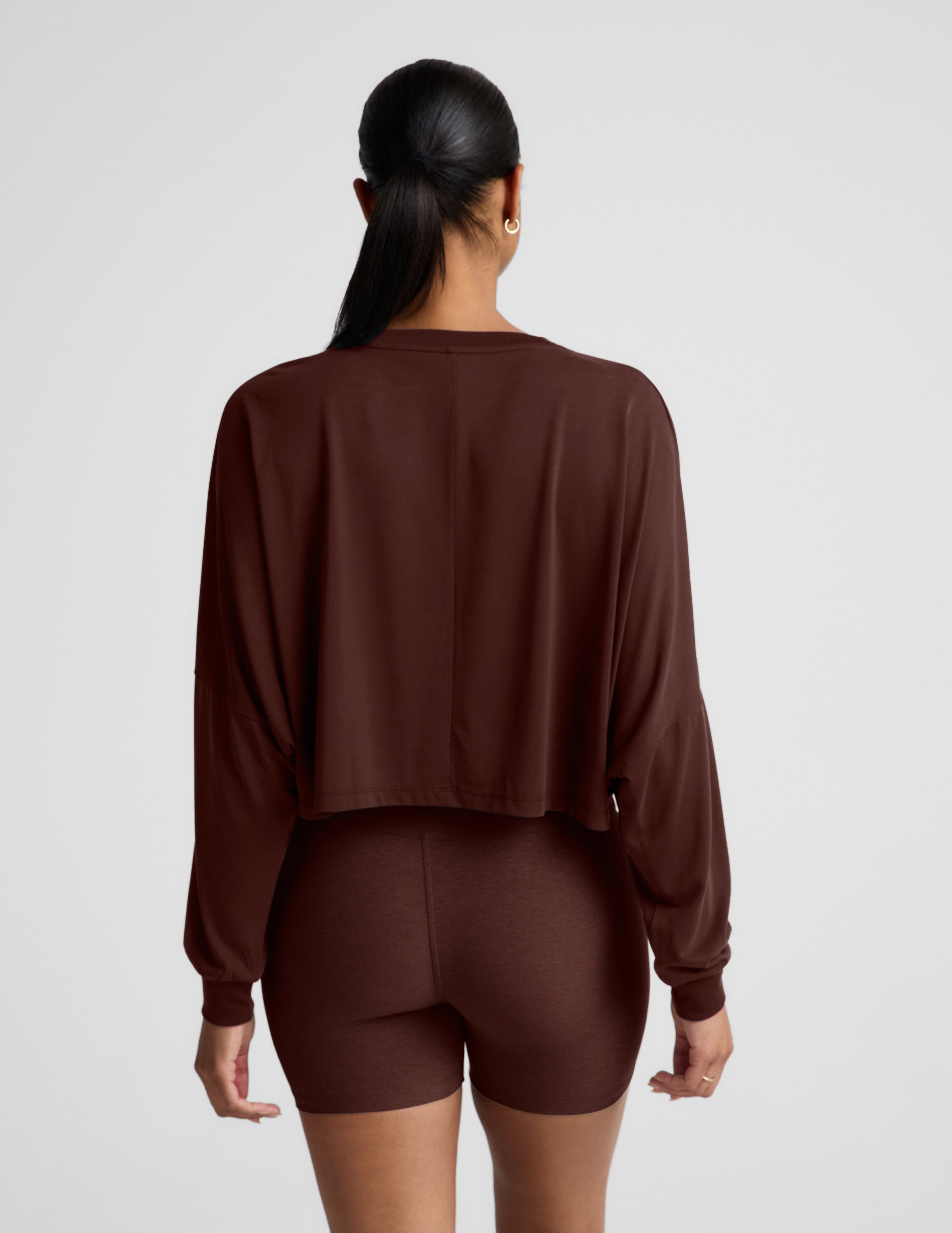 Beyond Yoga Studio Luxe Cropped Long Sleeve Tee Women's
