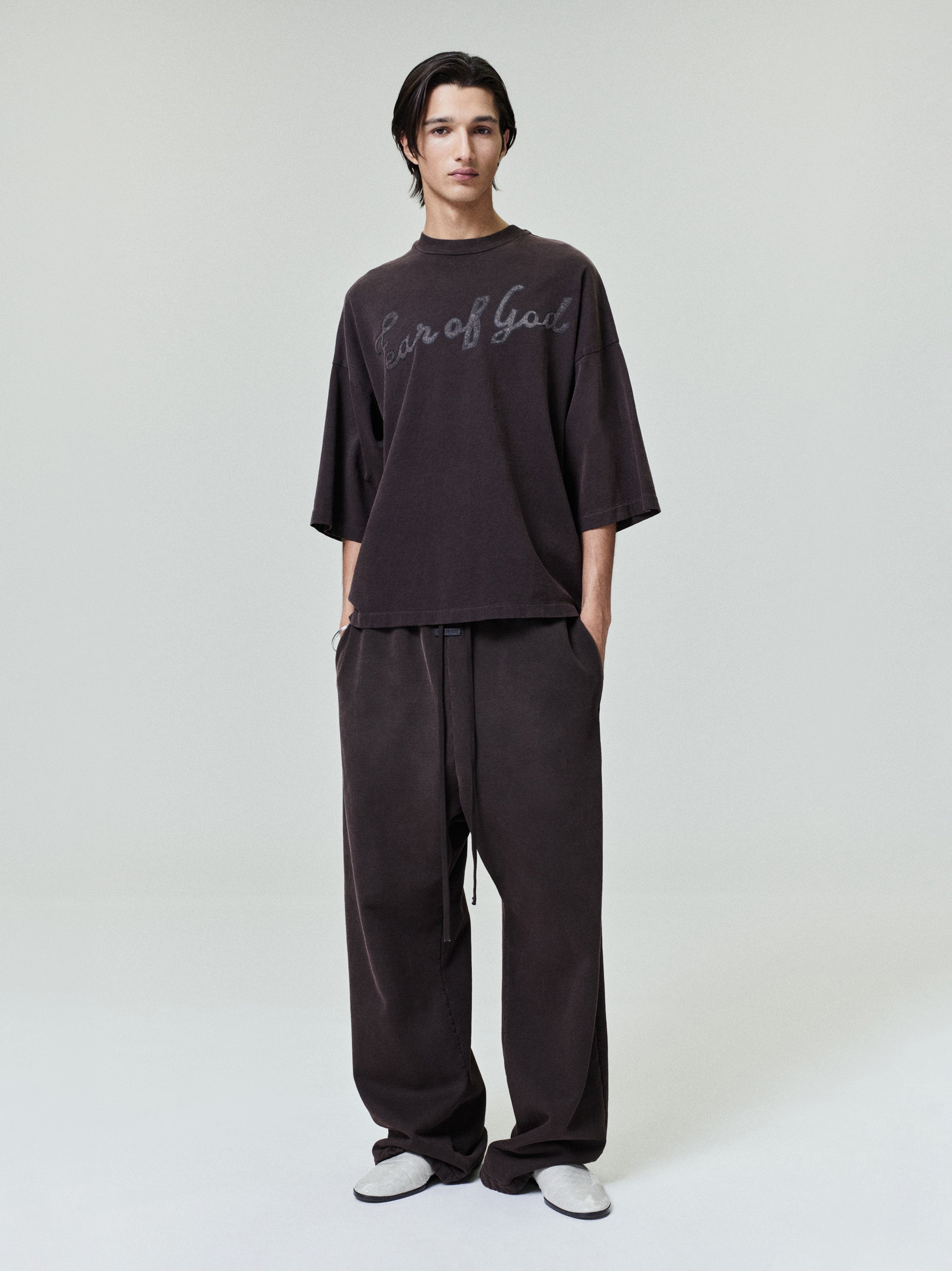 Essentials Fear Of God, 43 Tee Dark Brown