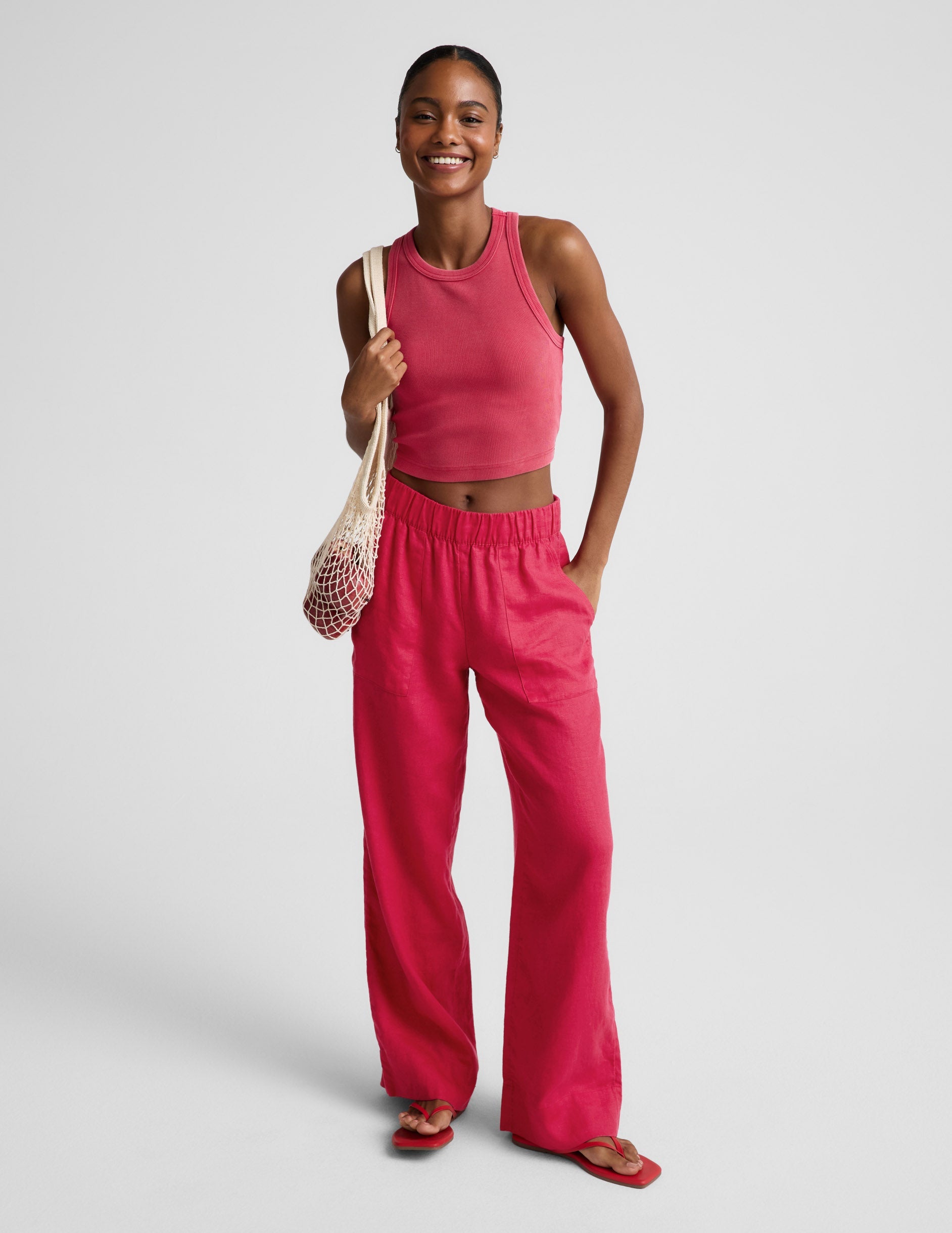 Beyond Yoga On Repeat Rib High Neck Cropped Tank Women's