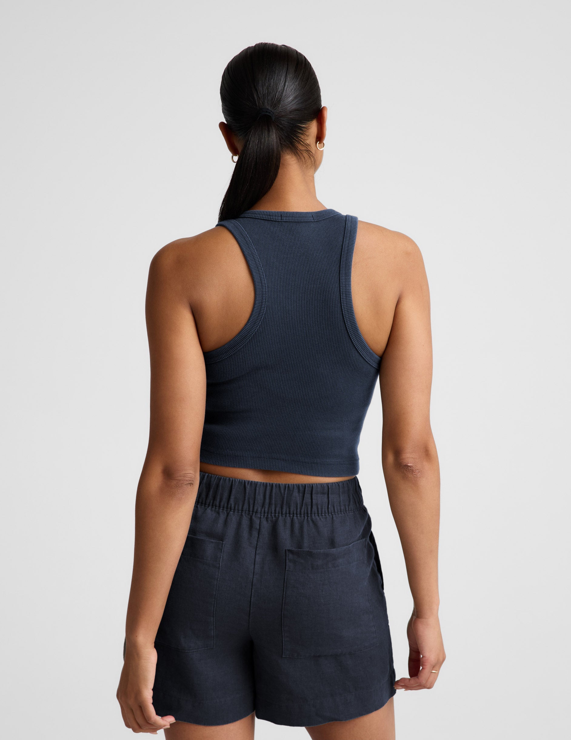 Beyond Yoga On Repeat Rib High Neck Cropped Tank Women's