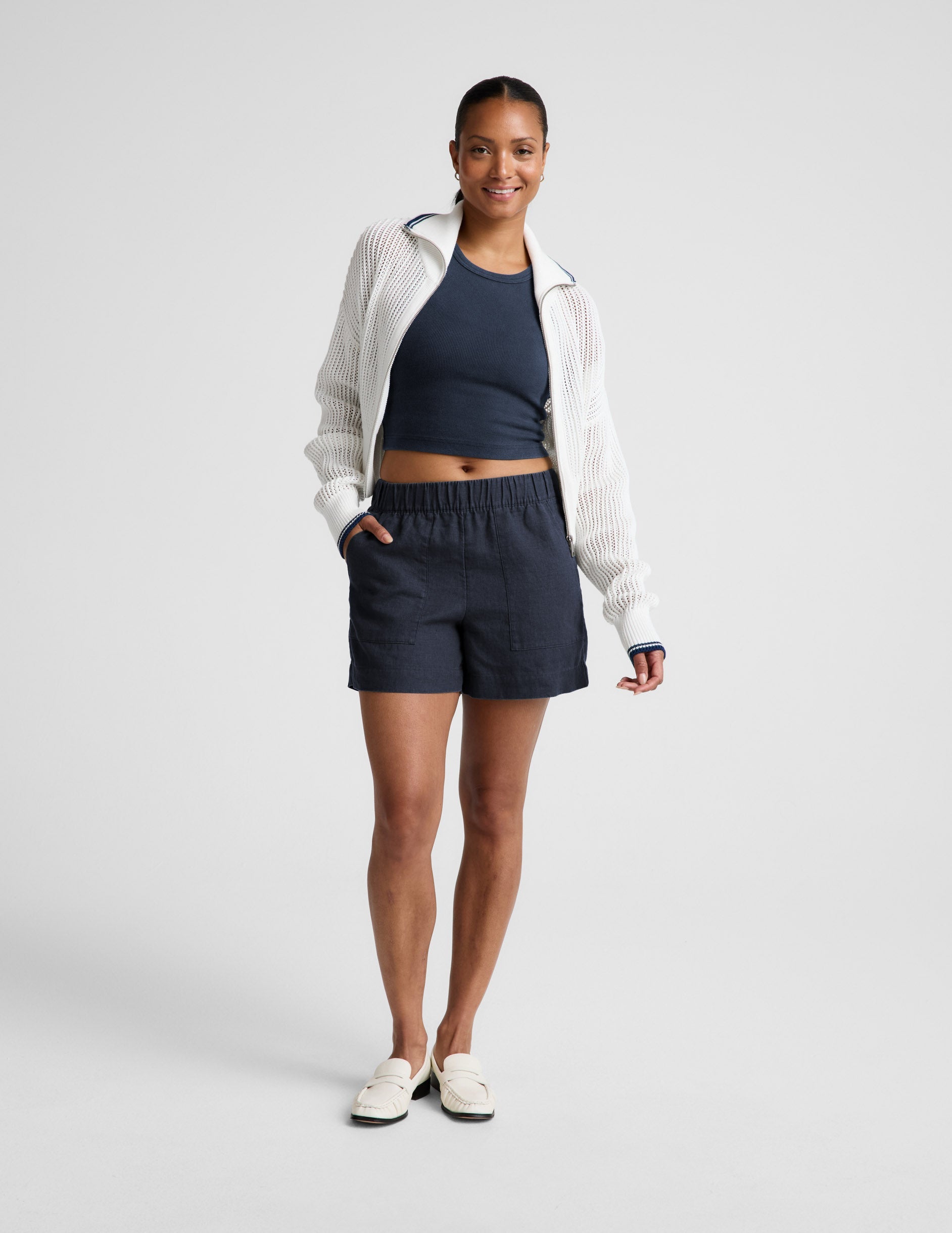 Beyond Yoga On Repeat Rib High Neck Cropped Tank Women's