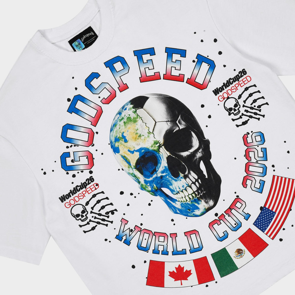 Godspeed Planet Fútbol T-Shirt (White)