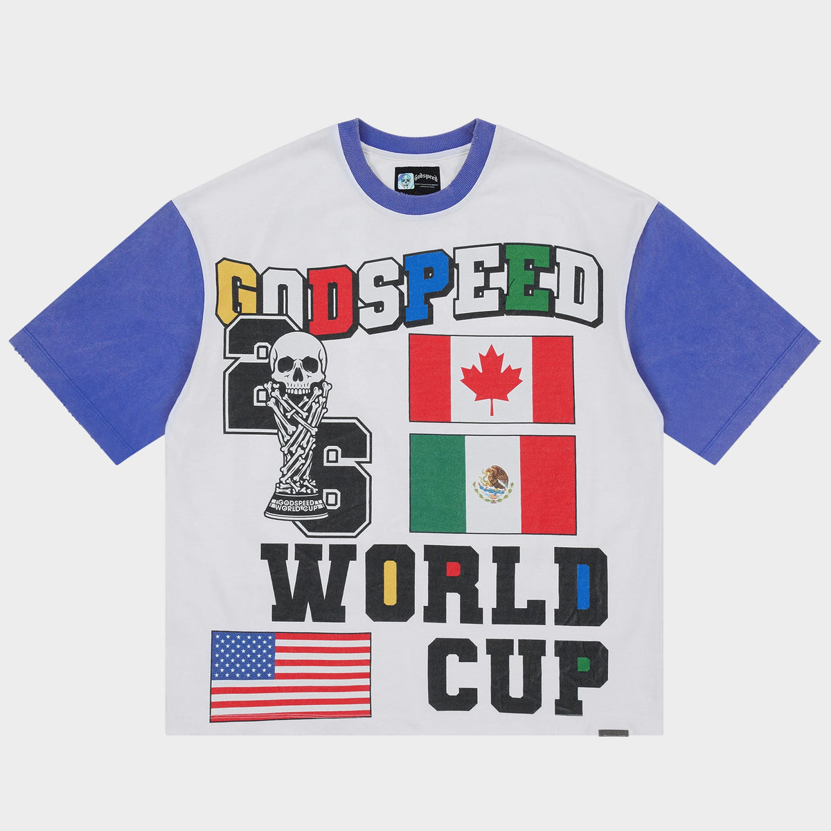 Godspeed '26 GSWC Vintage T-Shirt (White / Blue)