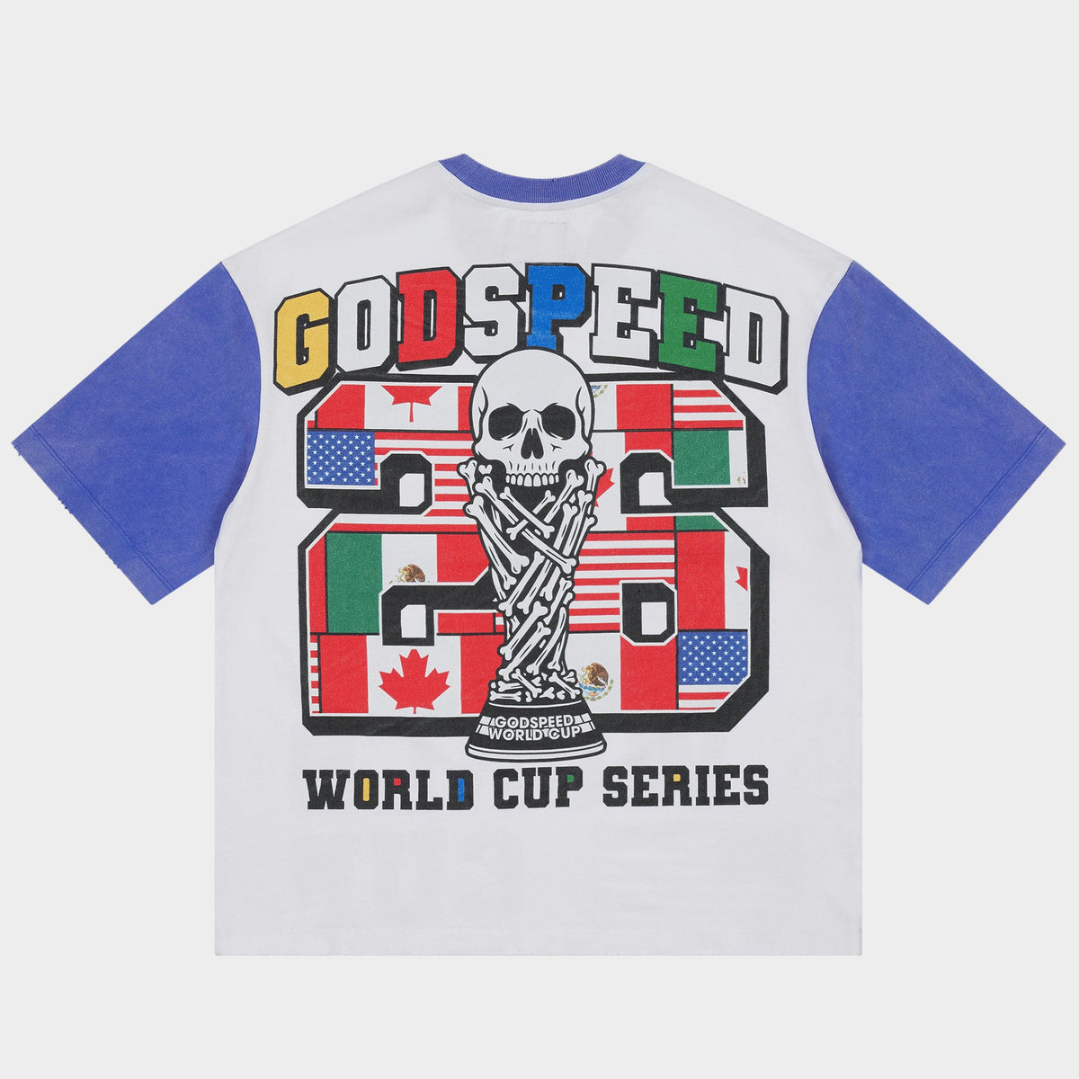 Godspeed '26 GSWC Vintage T-Shirt (White / Blue)