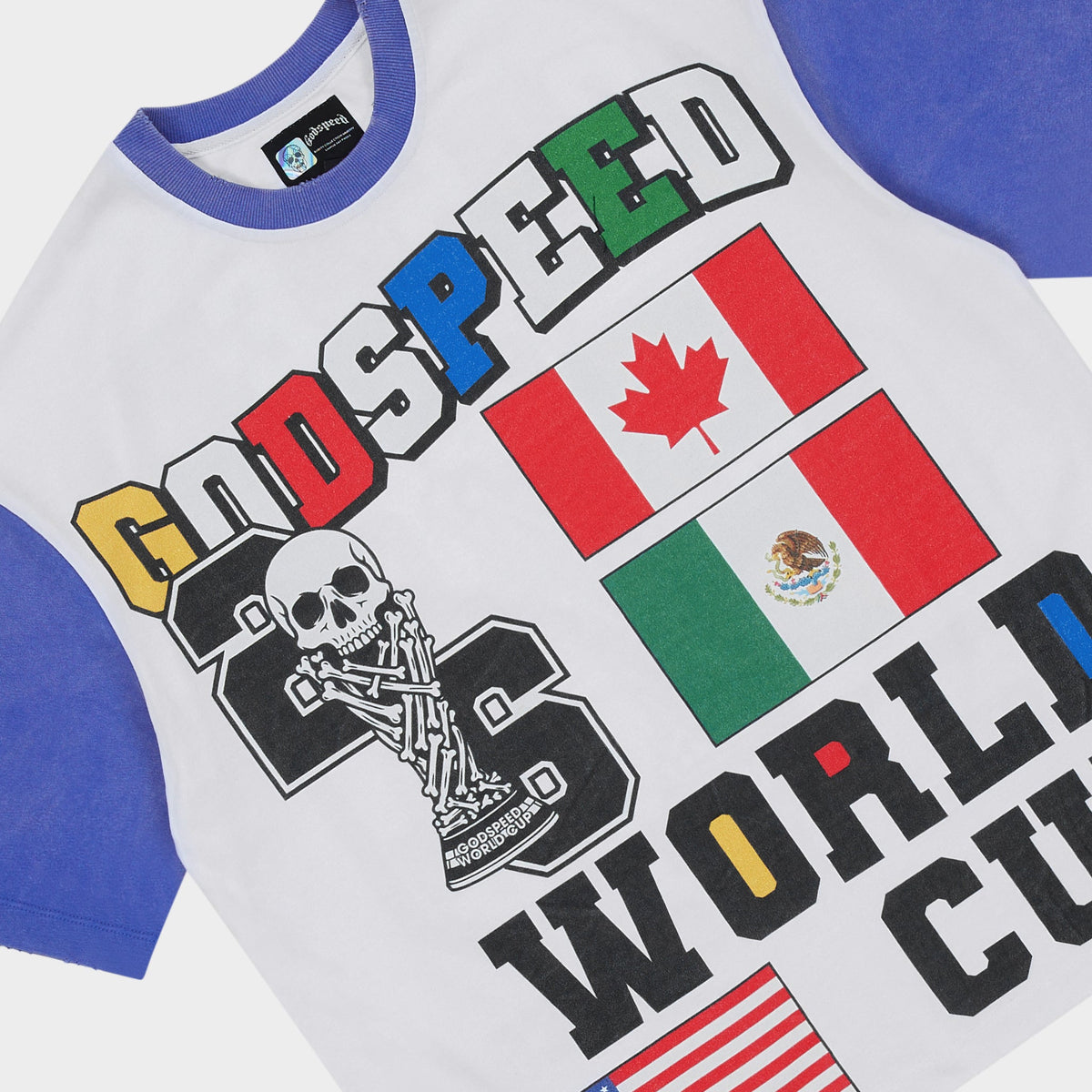 Godspeed '26 GSWC Vintage T-Shirt (White / Blue)