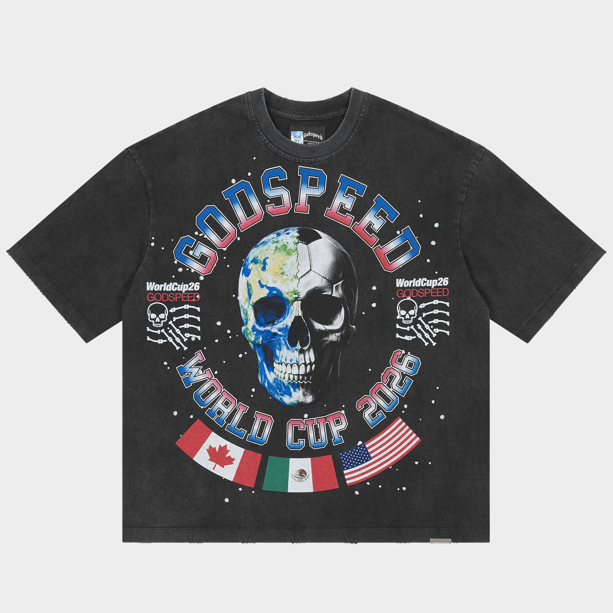 Godspeed Planet Fútbol T-Shirt (Black)