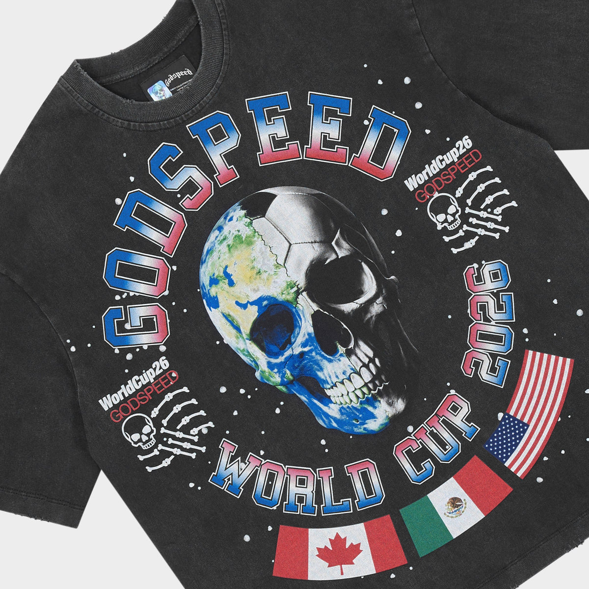 Godspeed Planet Fútbol T-Shirt (Black)
