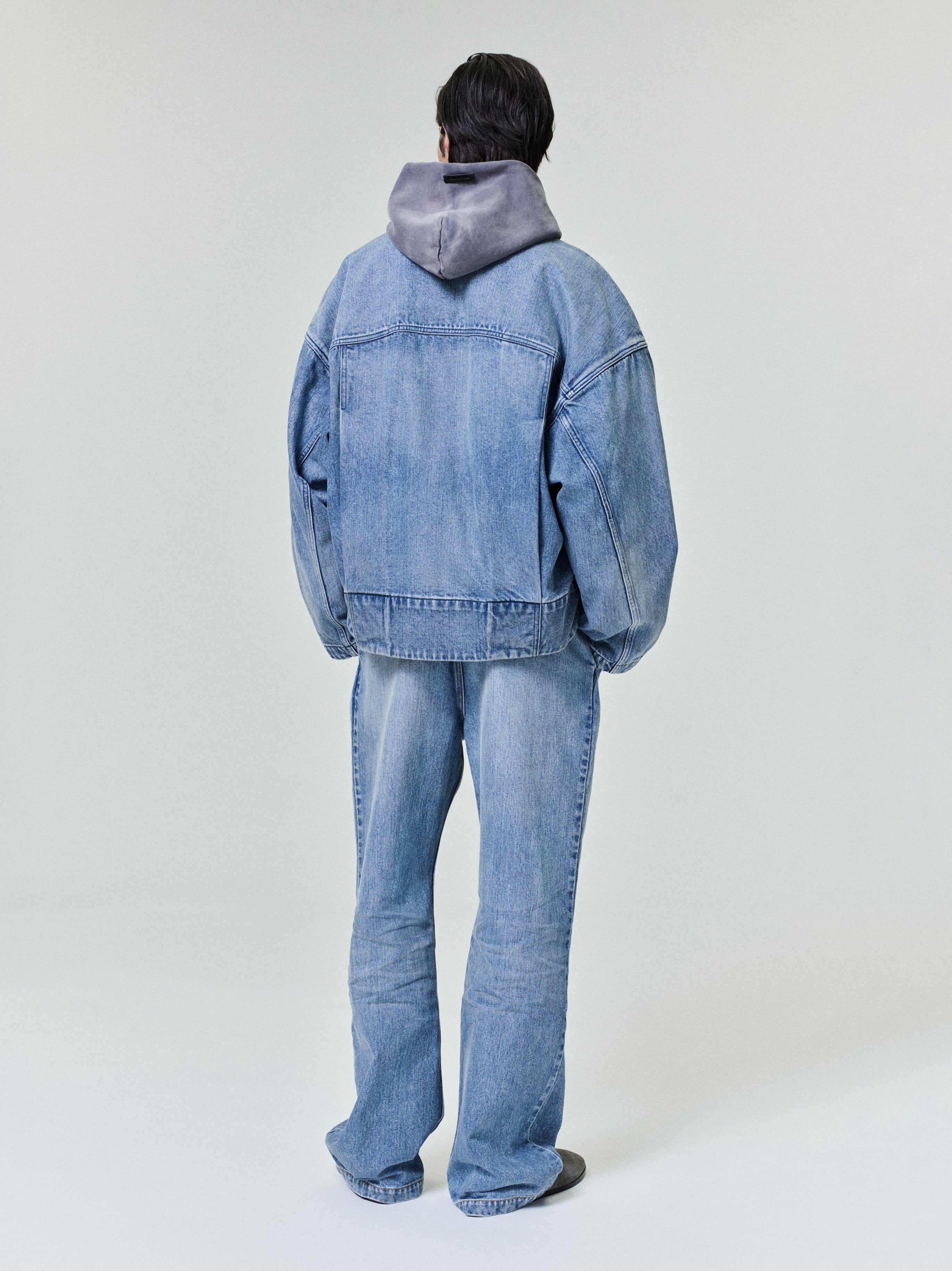 Essentials Denim Lapelless Jacket Medium Indigo