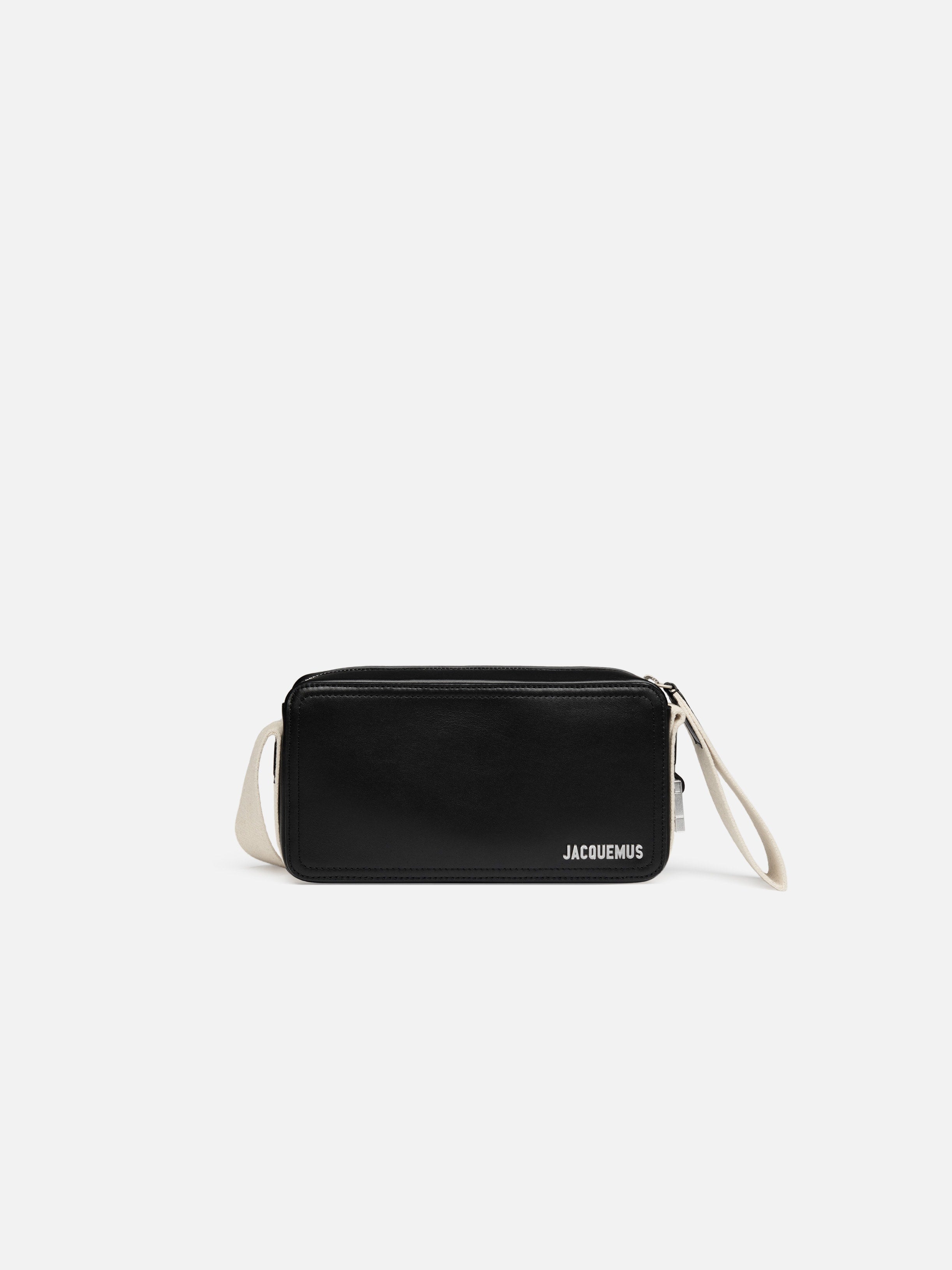 Jacquemus The Horizontal Cuerda Adjustable Shoulder Strap And Metal Buckle Black
