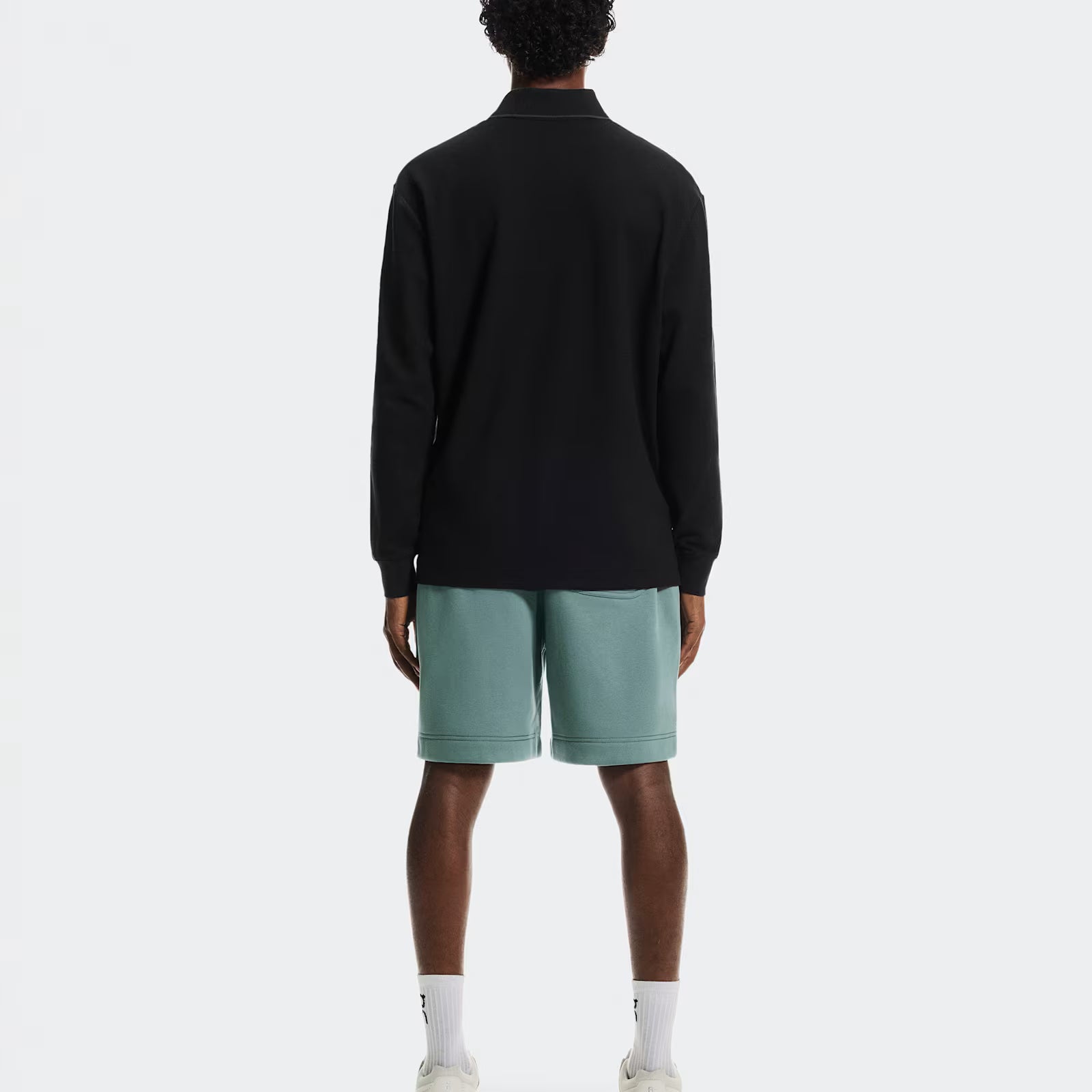 On Courtside Long-T Polo Black | Eclipse