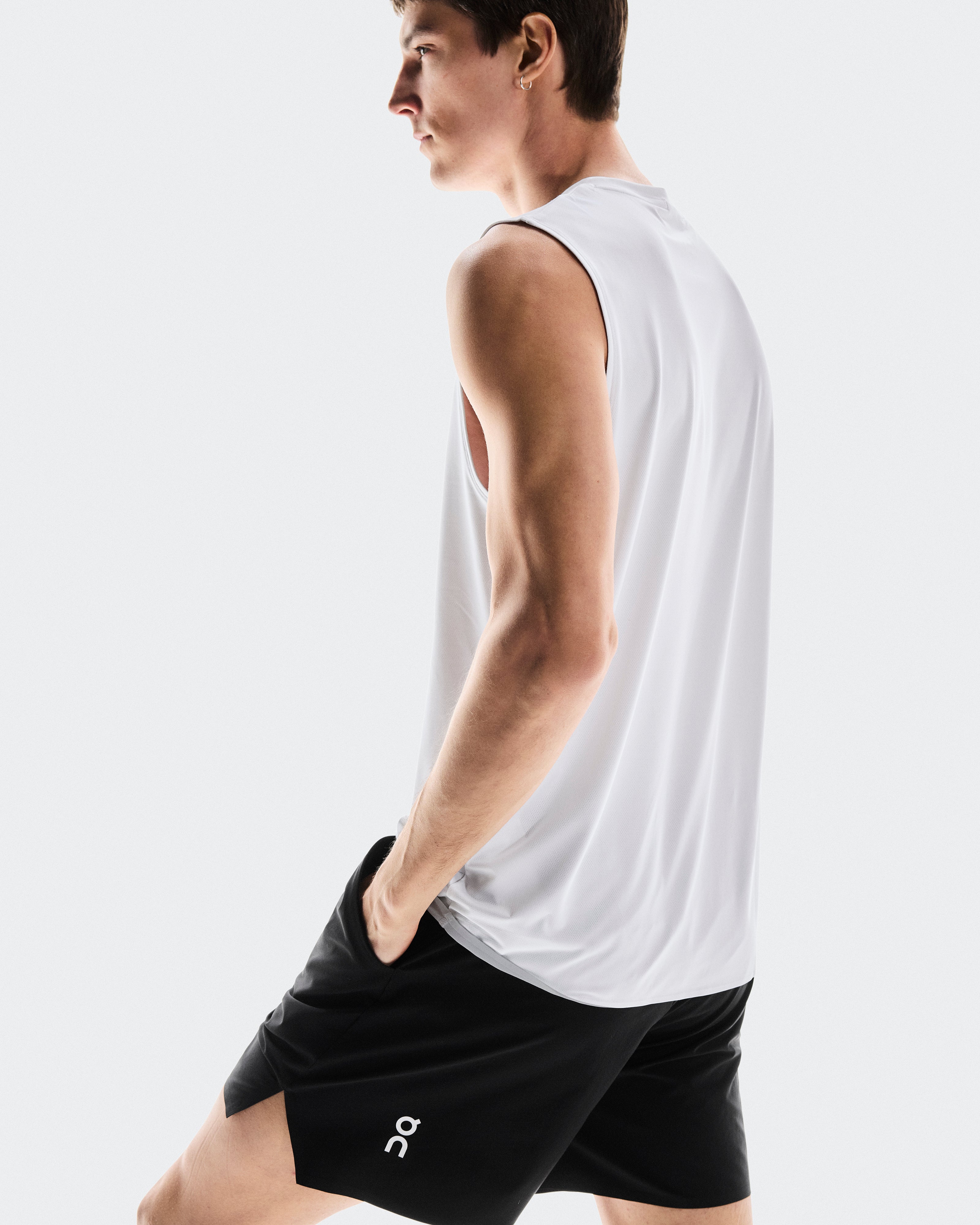 On Court Tank All White