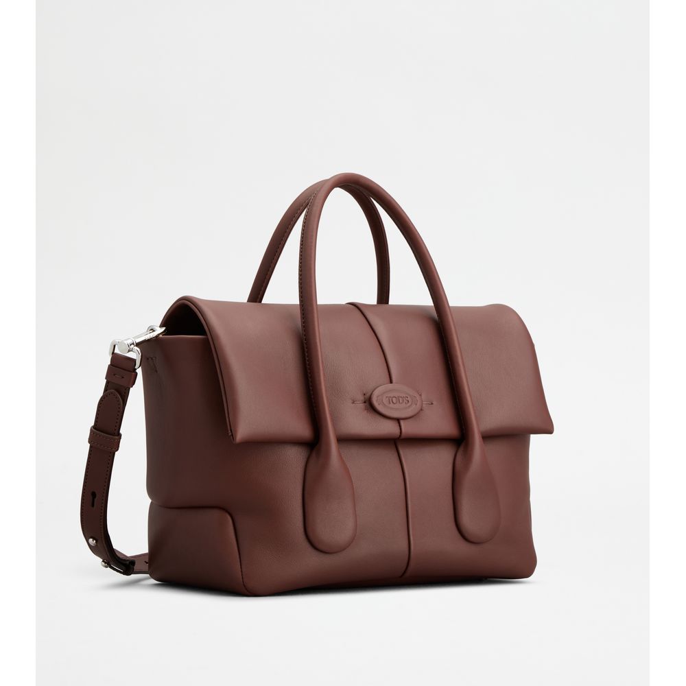 Tods Di Bag Reverse In Leather Small Brown