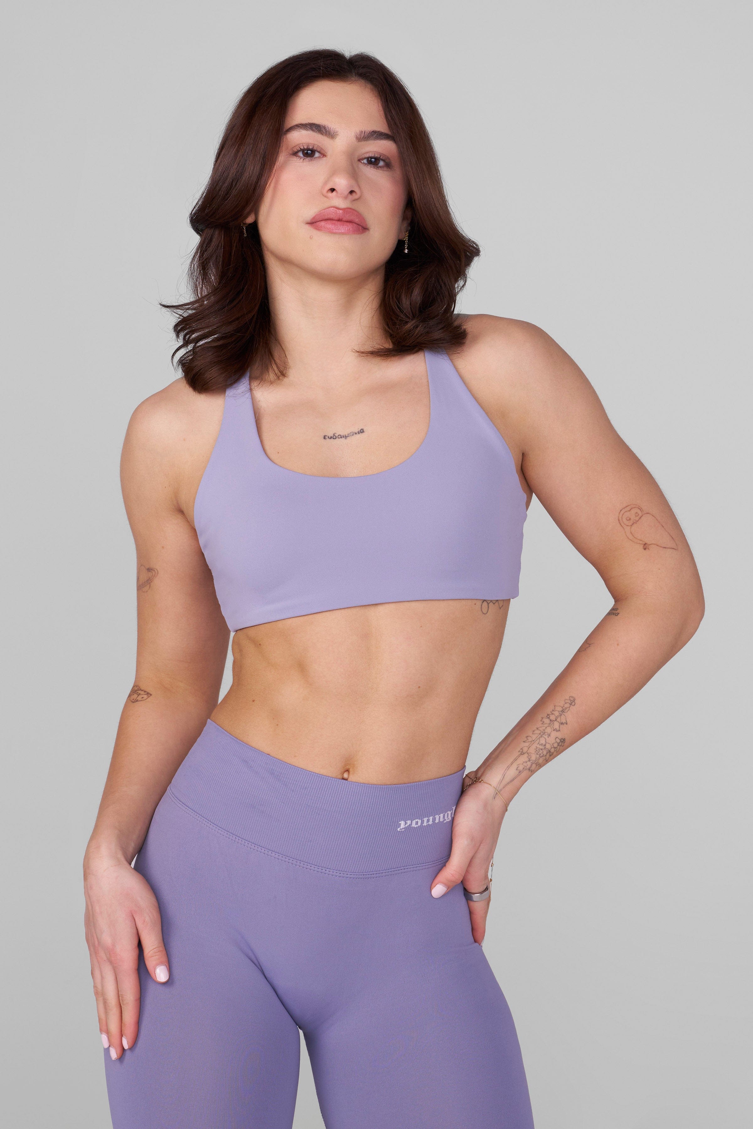 YoungLA W352 Lift Sports Bra Dusty Lilac