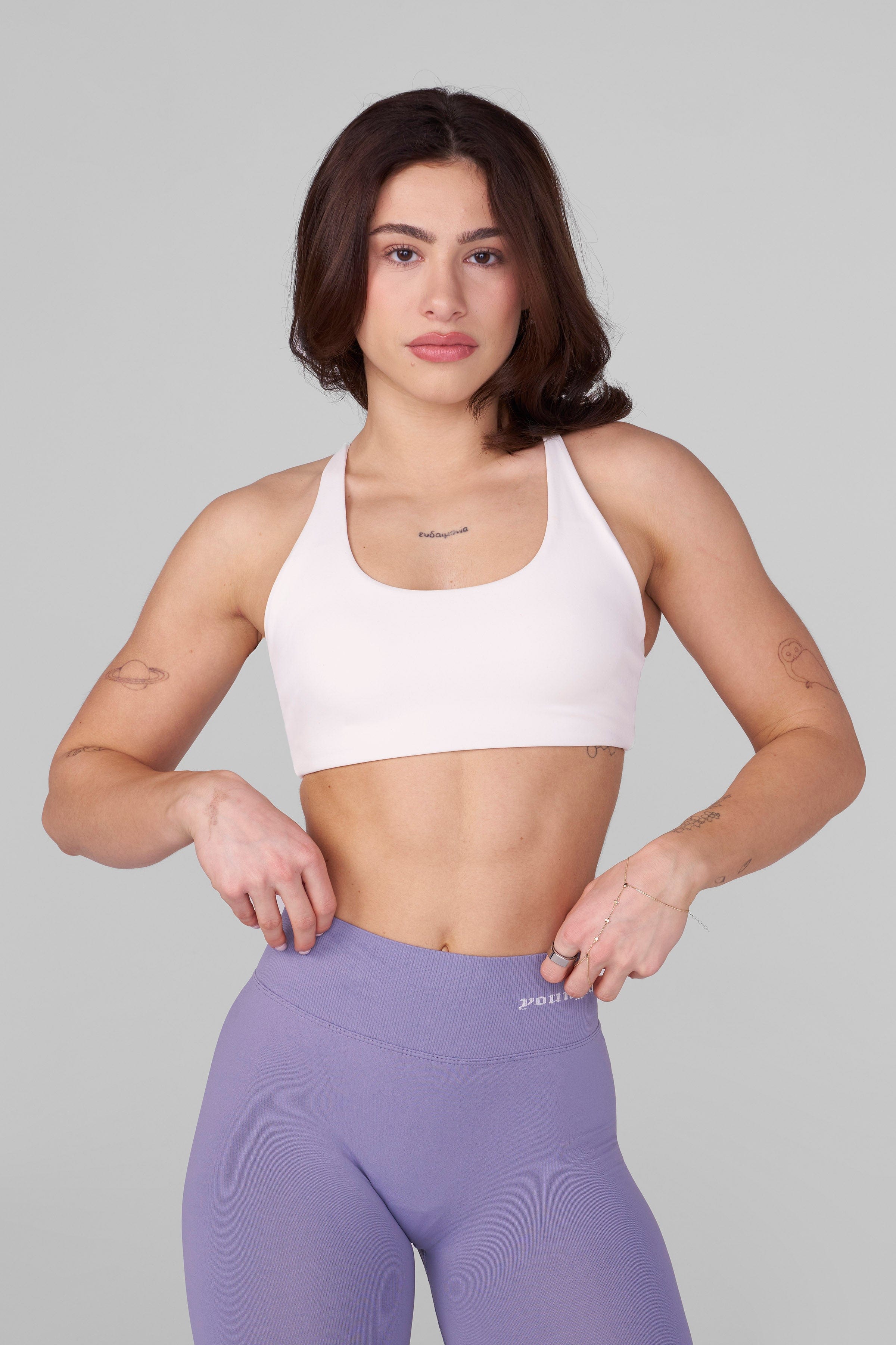 YoungLA W352 Lift Sports Bra Cream