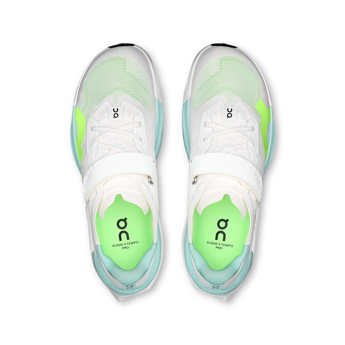 On Cloud X Tempo Pro White Celeste