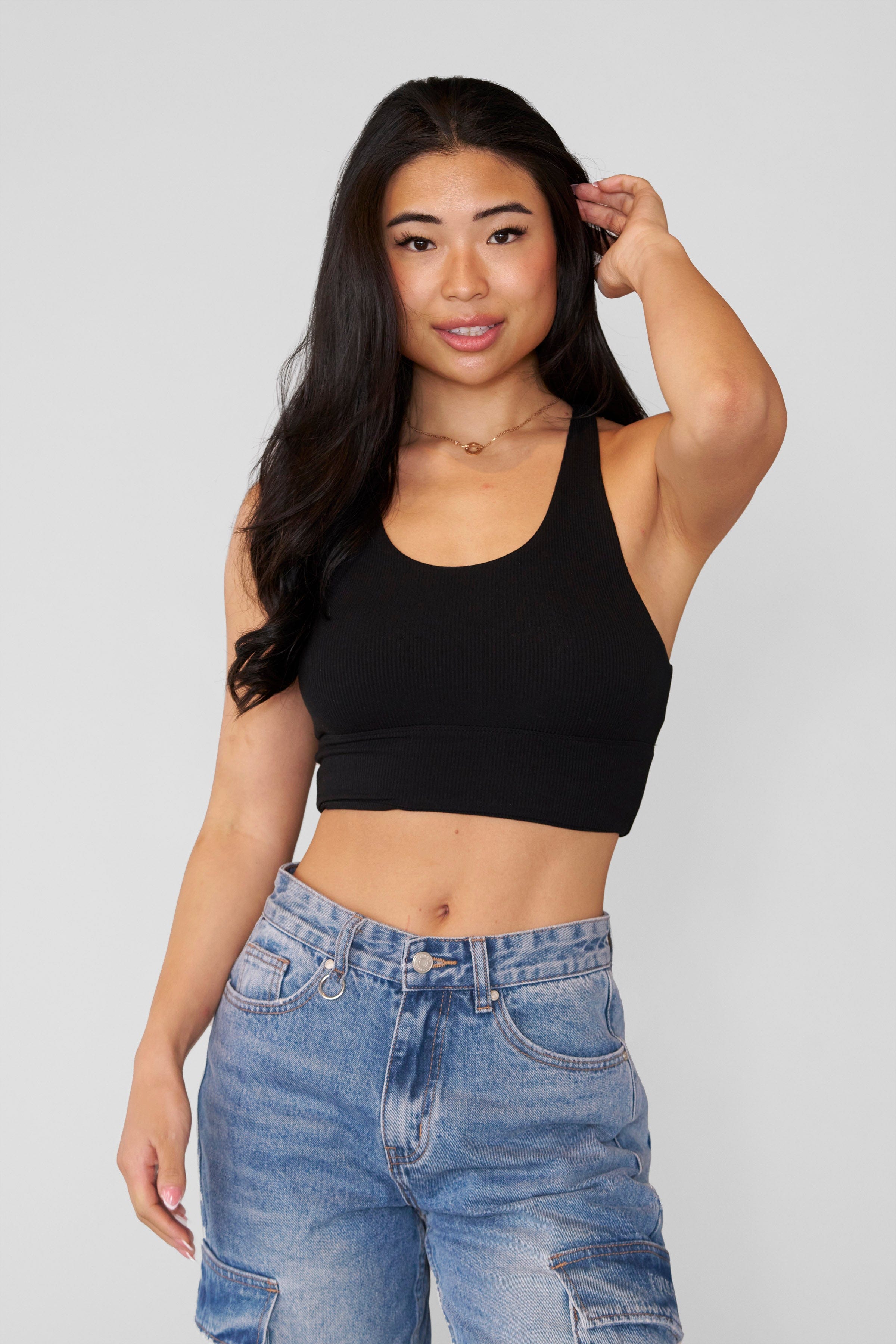 YoungLA W475 Divine Ribbed Tank Black