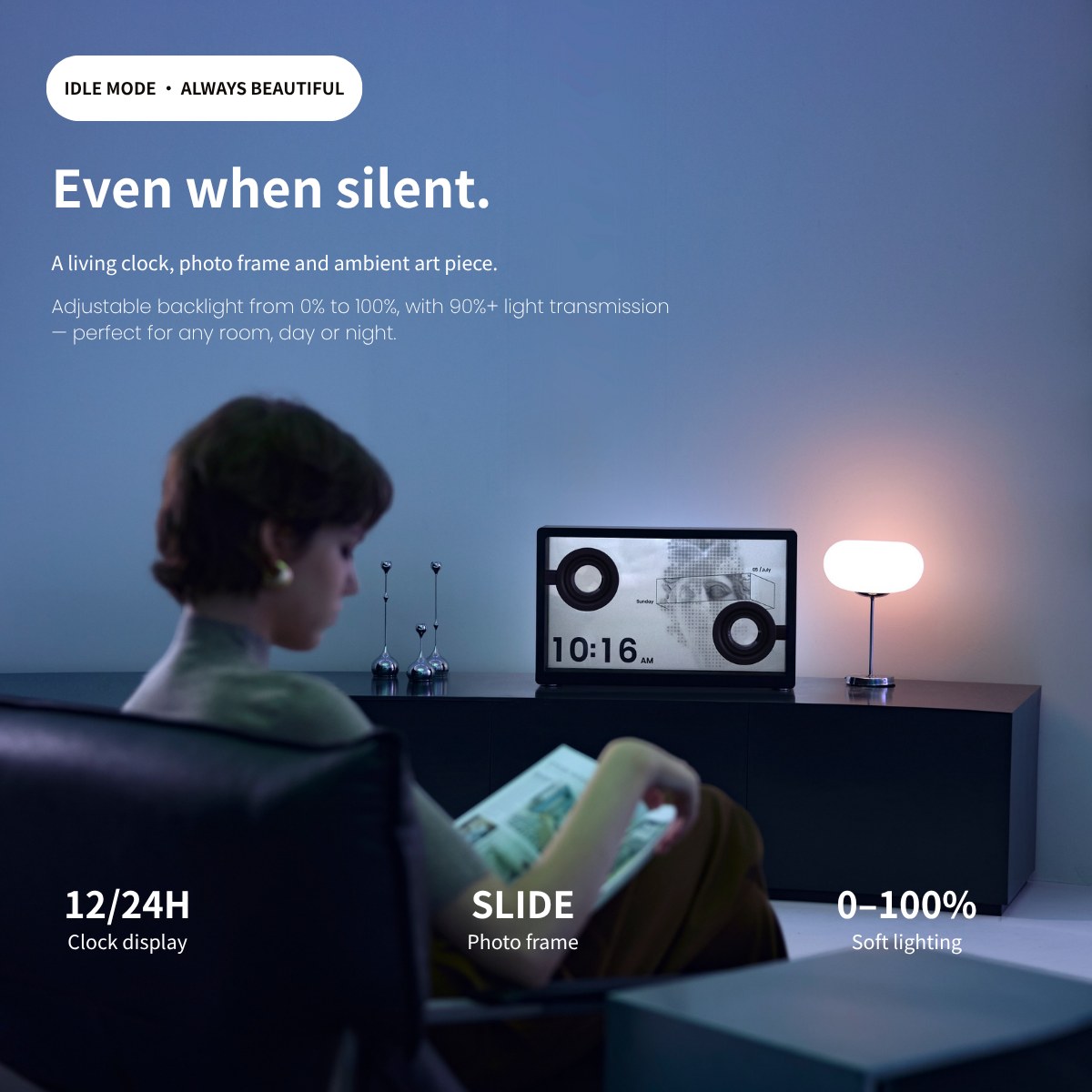MorningBlues Lyric SonicGlass A1 Transparent Speaker