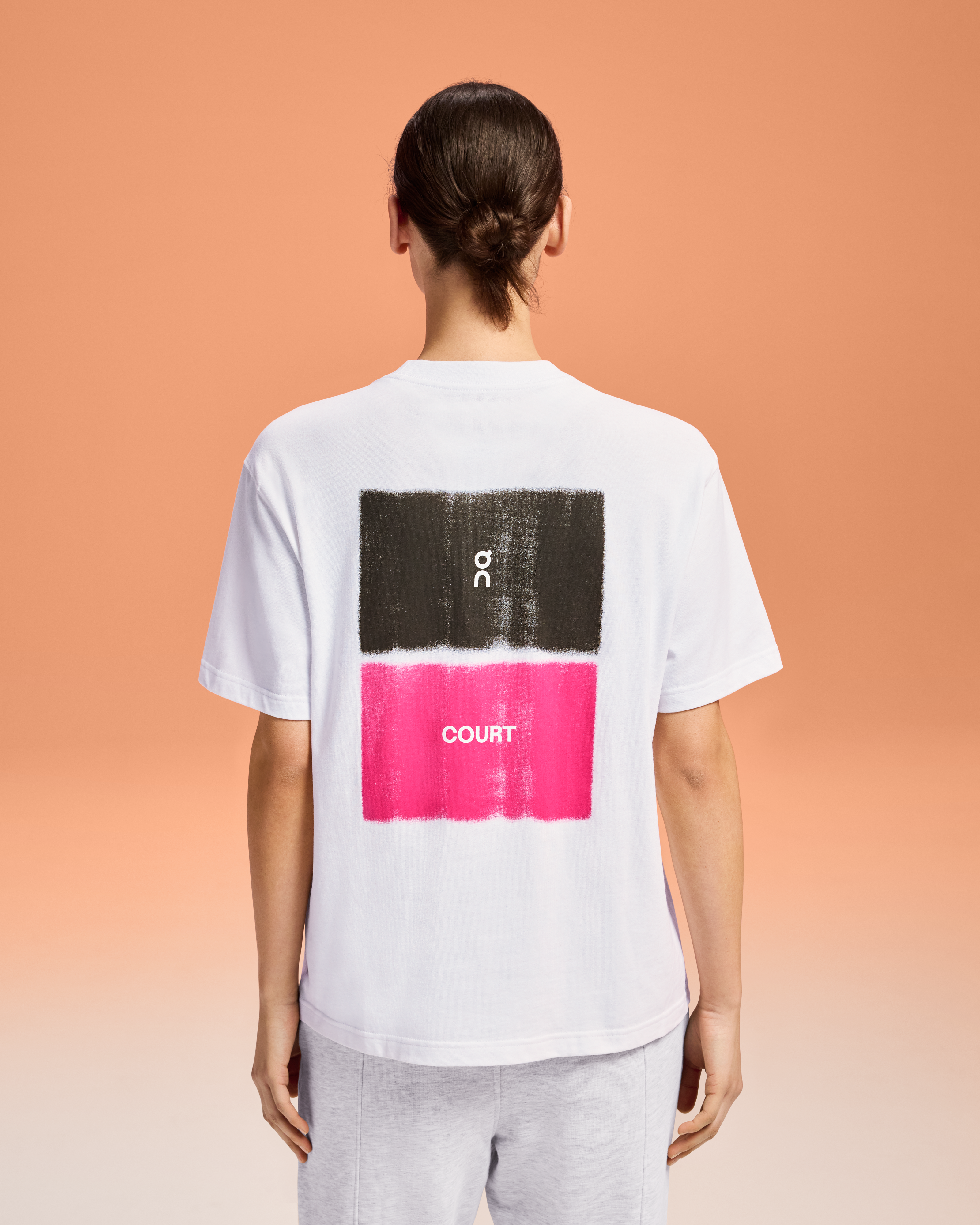 On Club-T Graphic Tennis White (Women'S)