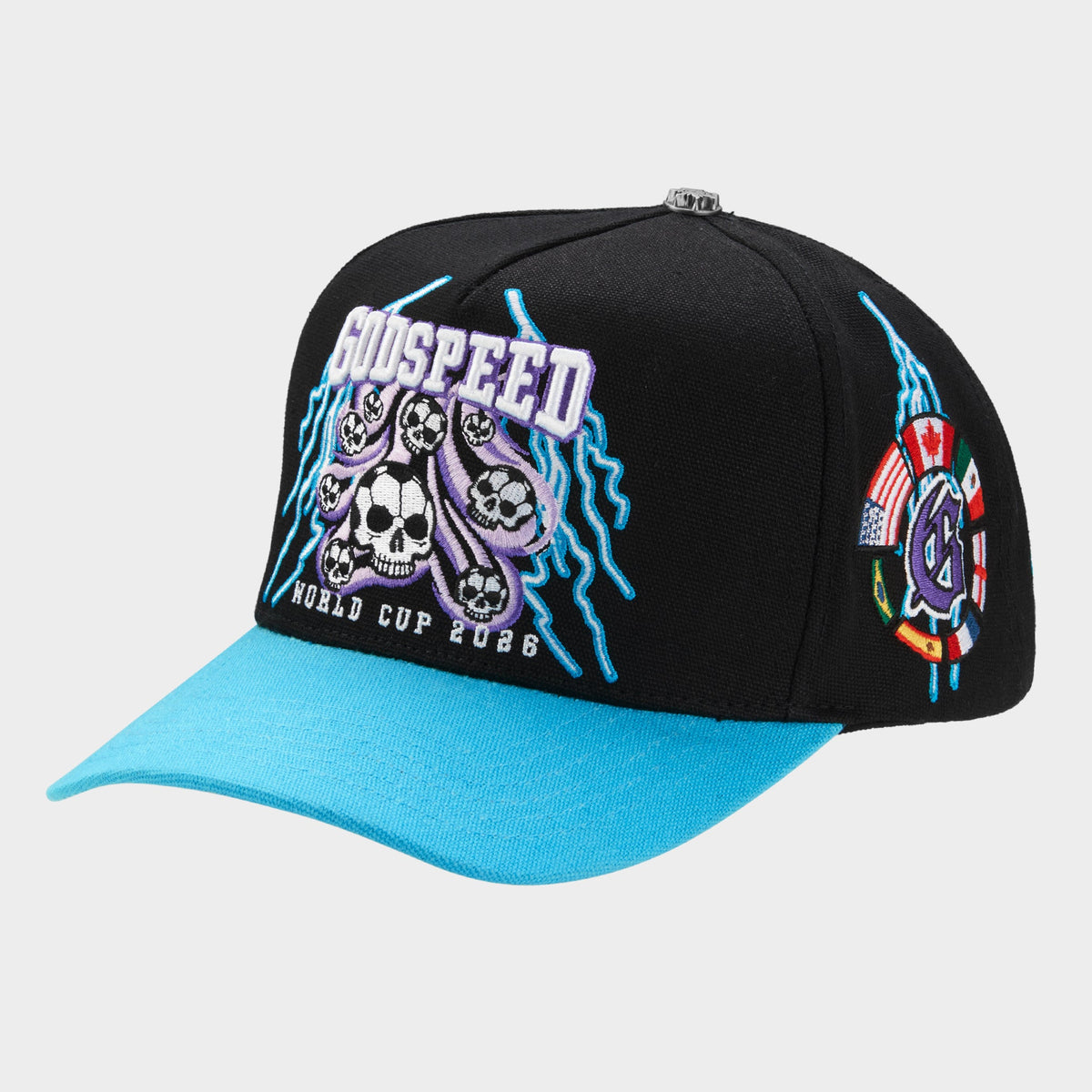 Godspeed '26 GSWC Voltage Hat (Black / Aqua)
