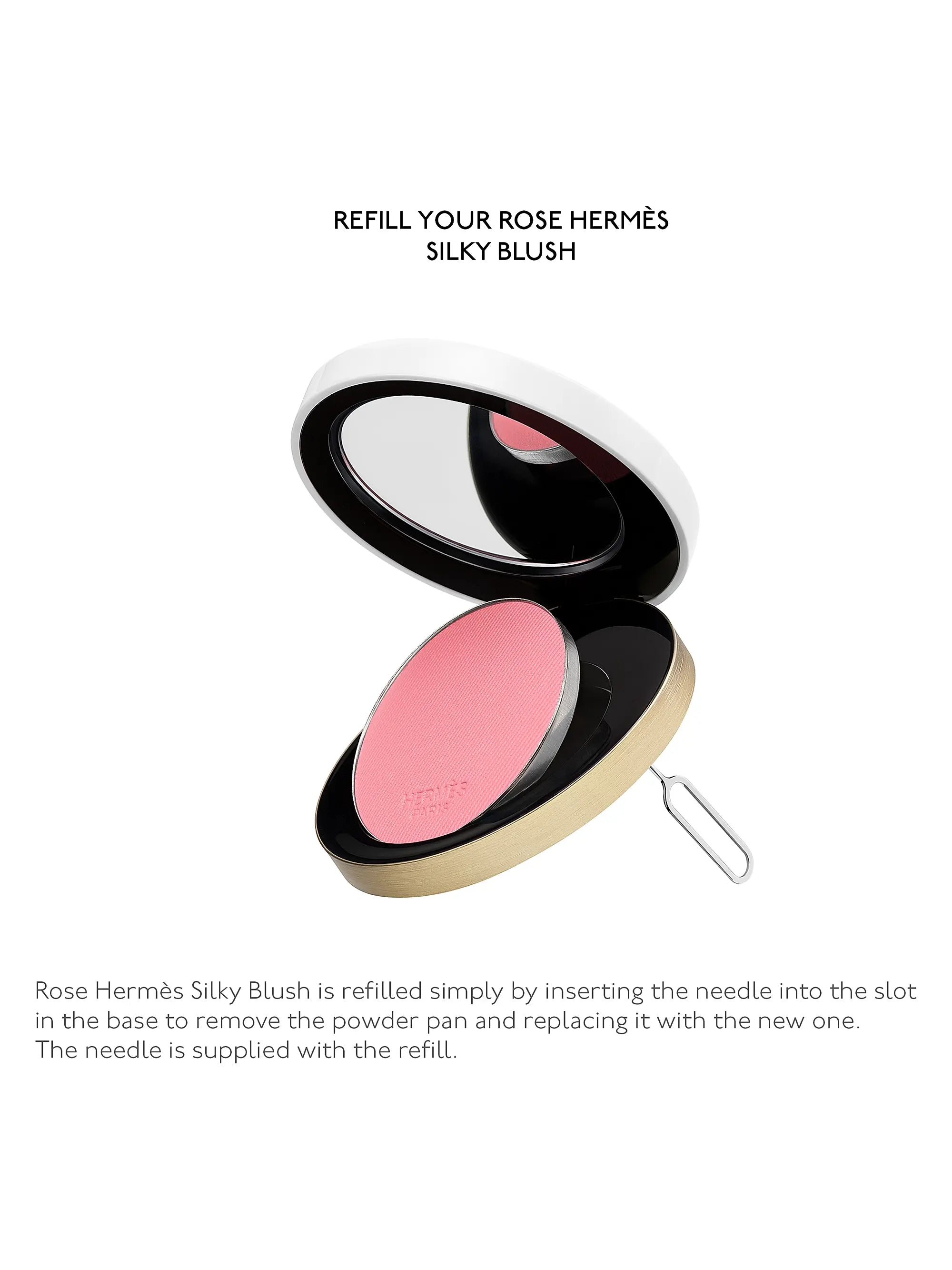 HERMÈS Rose Hermès Silky Blush Powder Refill