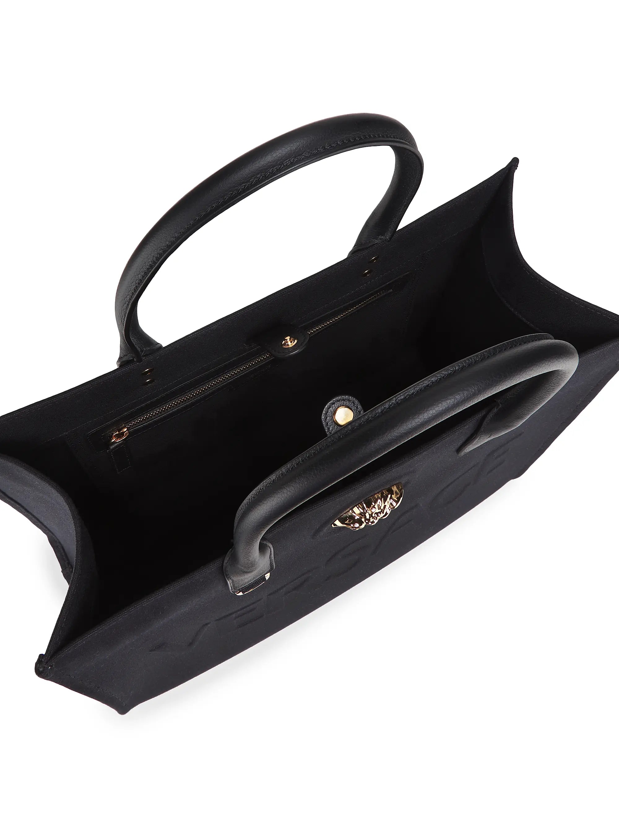 Versace Logo Canvas Tote