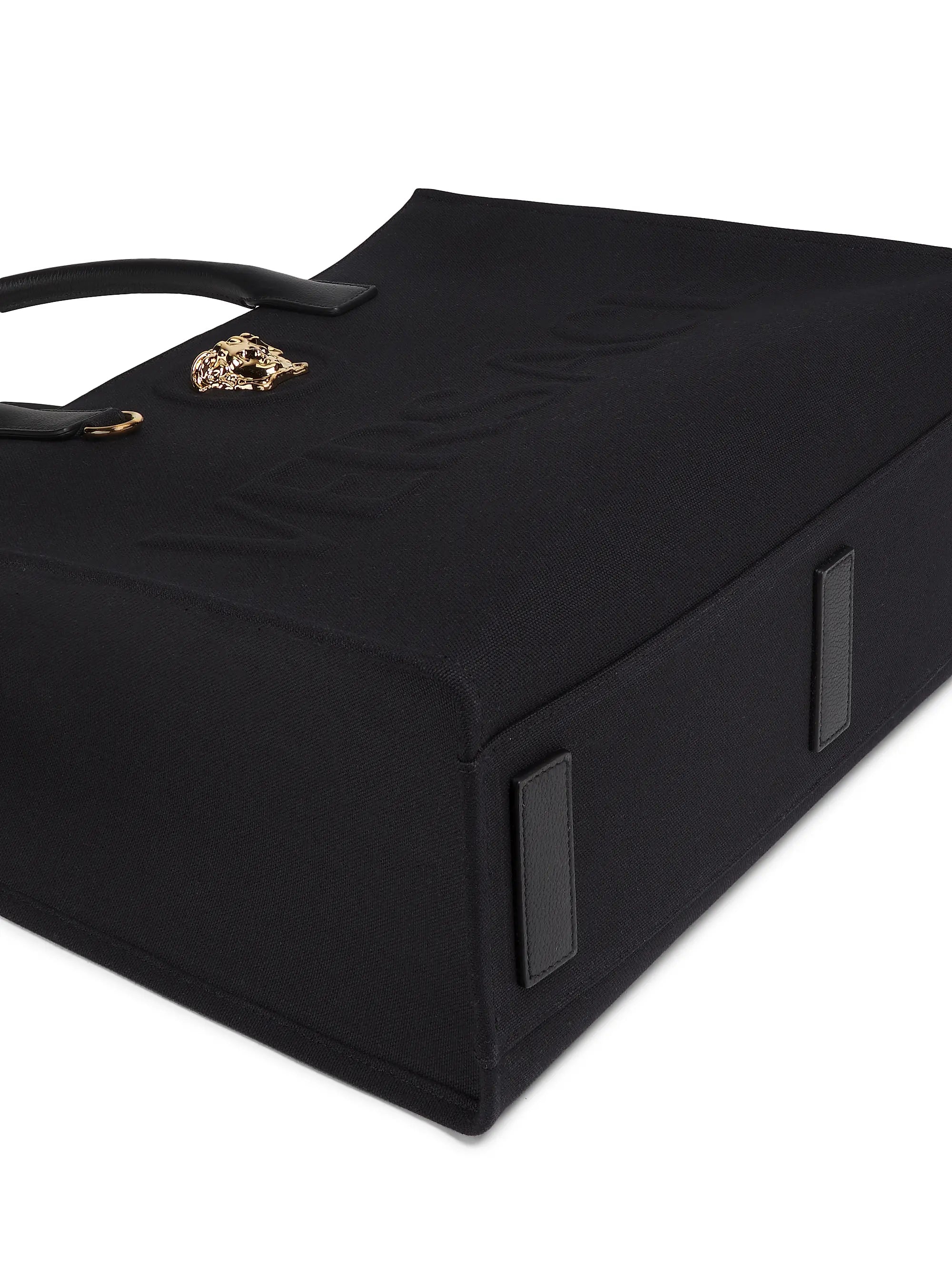Versace Logo Canvas Tote