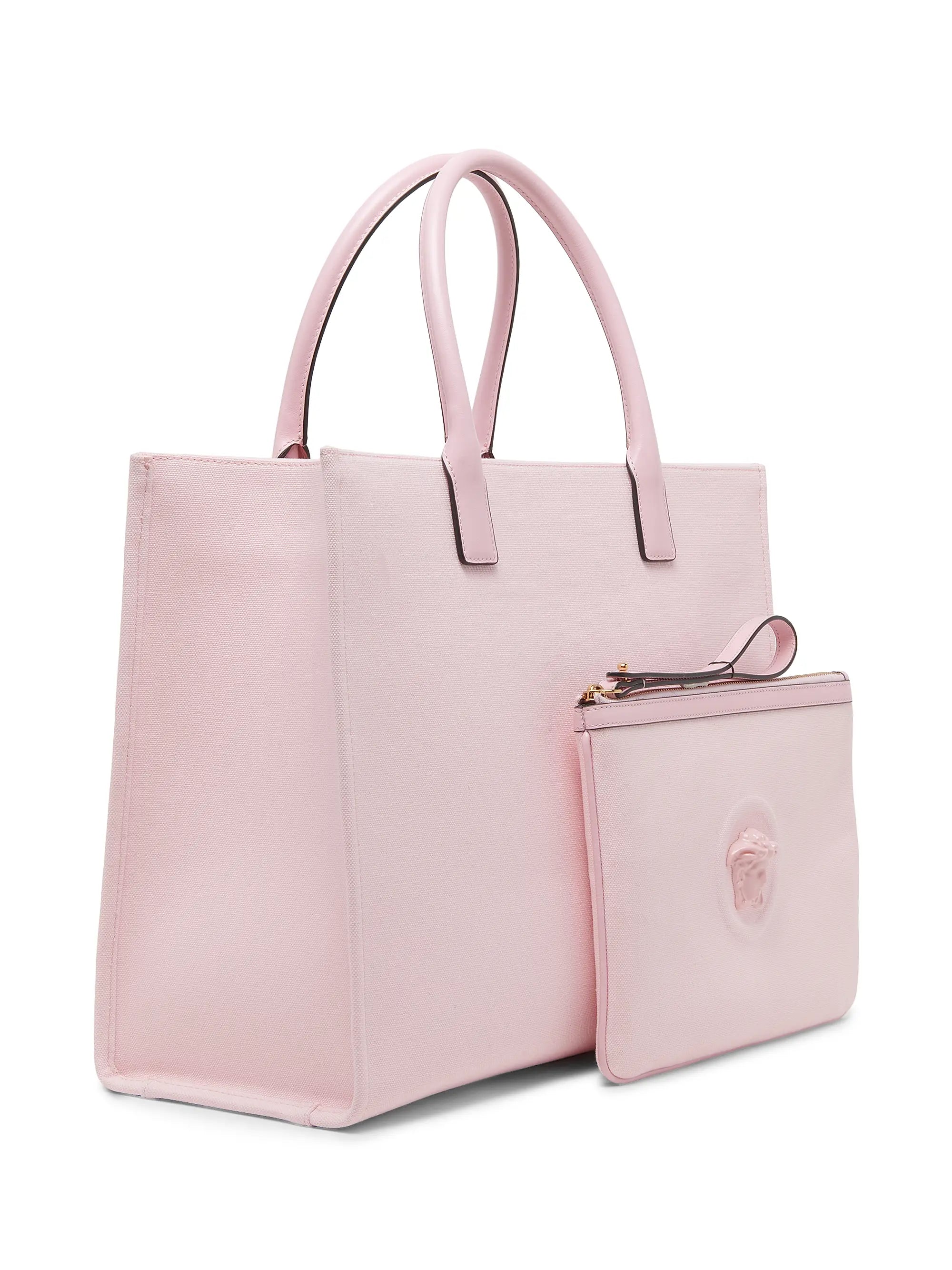 Versace Logo Canvas Tote