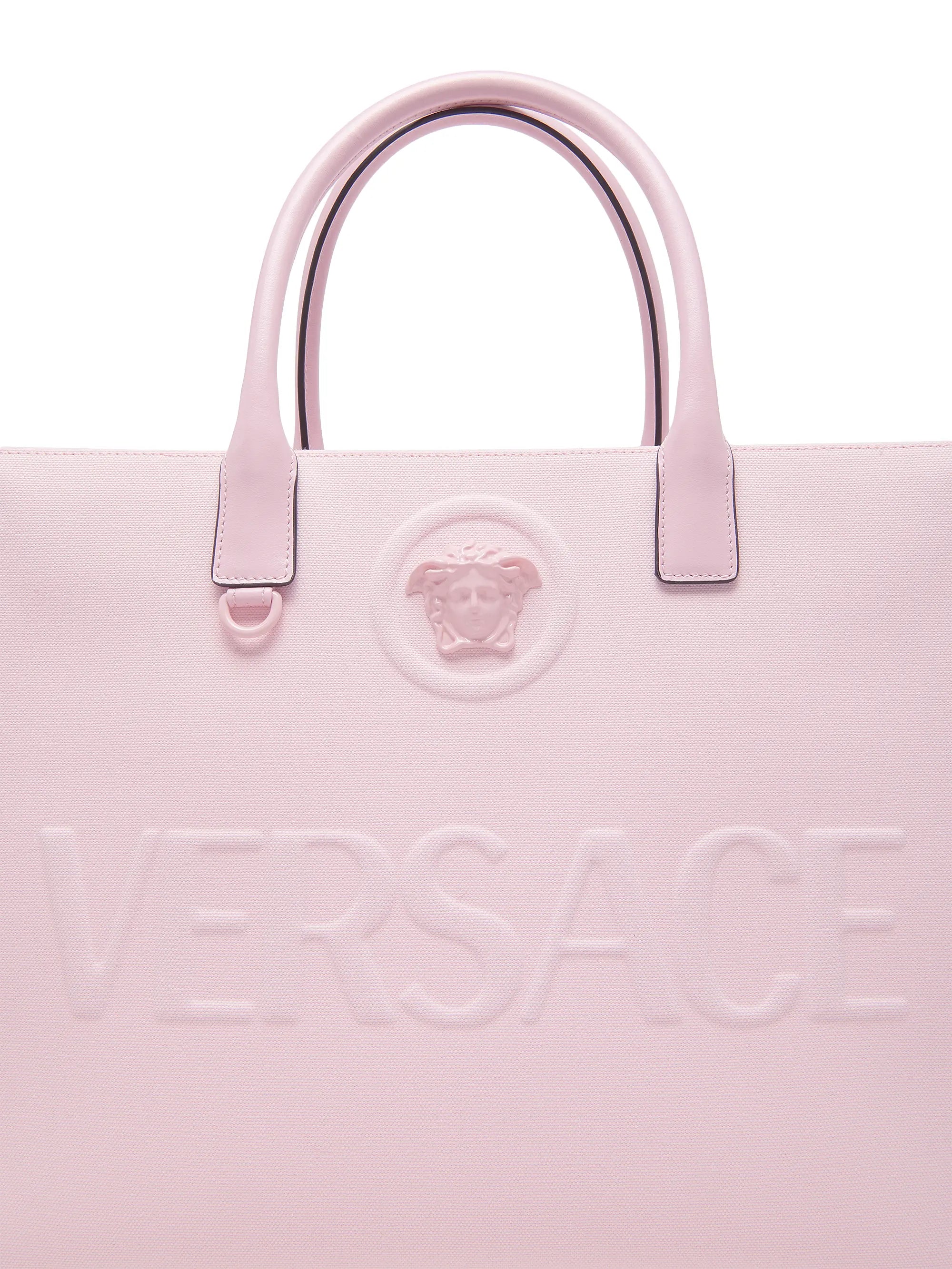 Versace Logo Canvas Tote