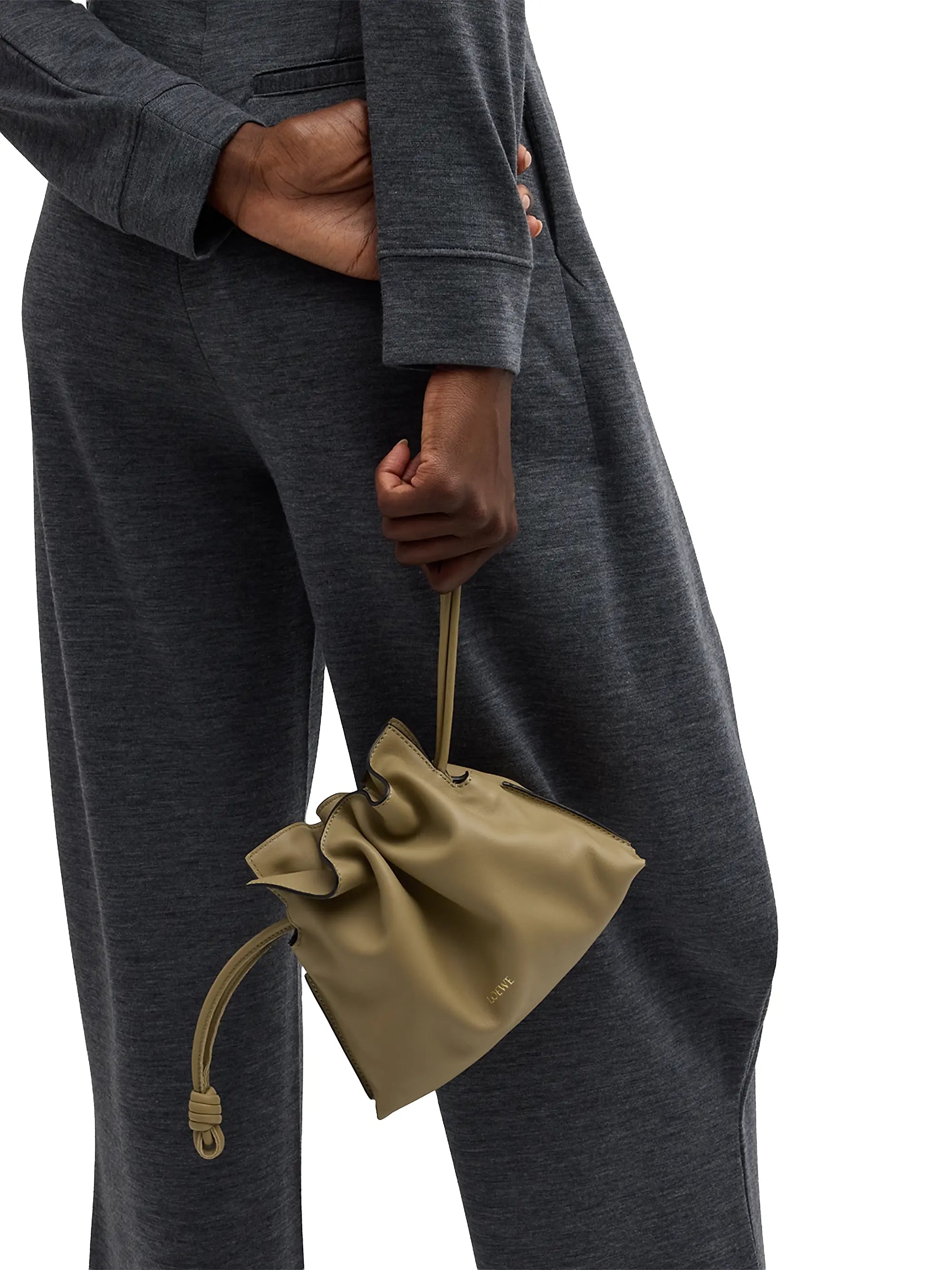 LOEWE Flamenco Mini Leather Clutch
