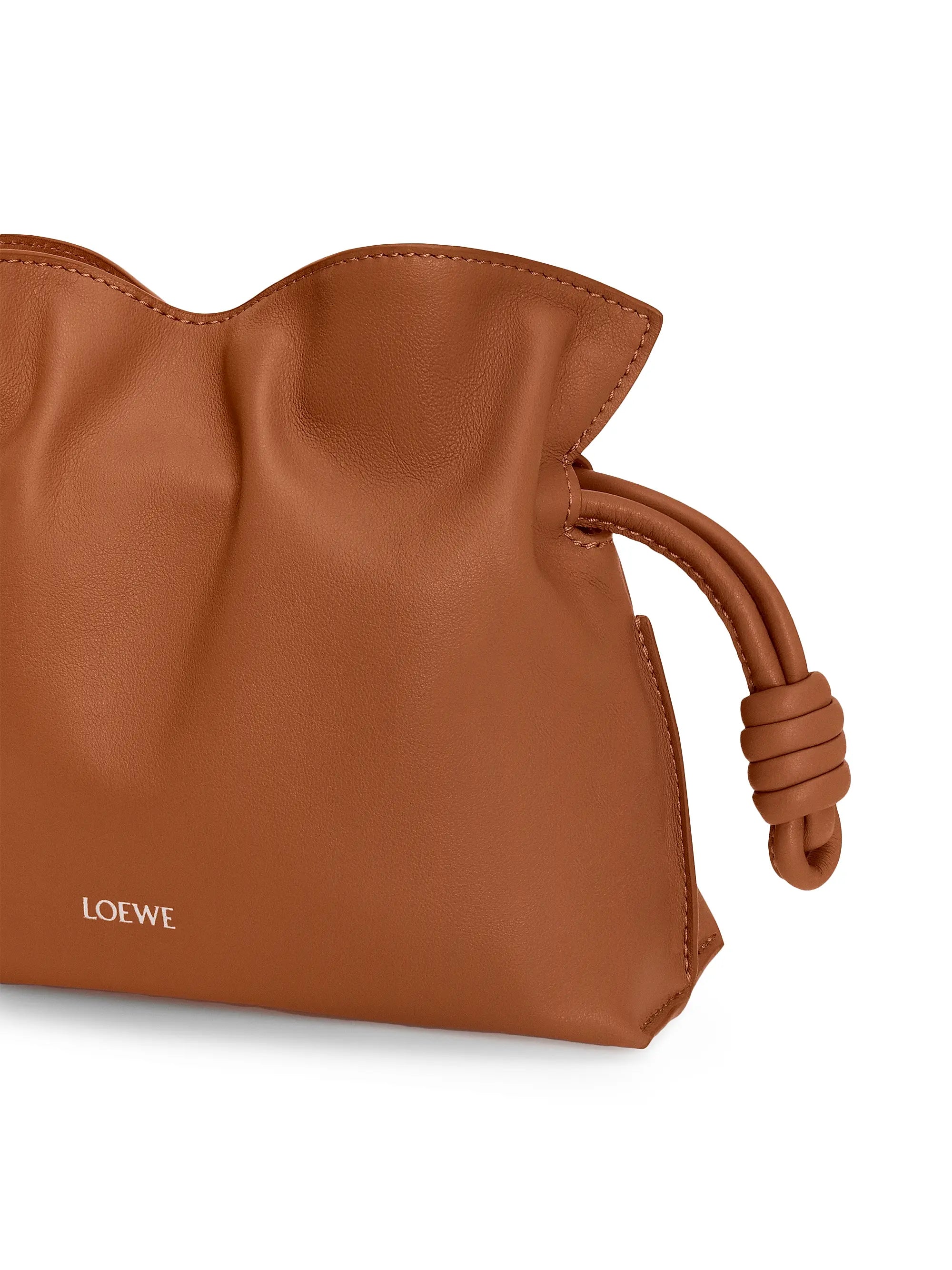 LOEWE Flamenco Mini Leather Clutch