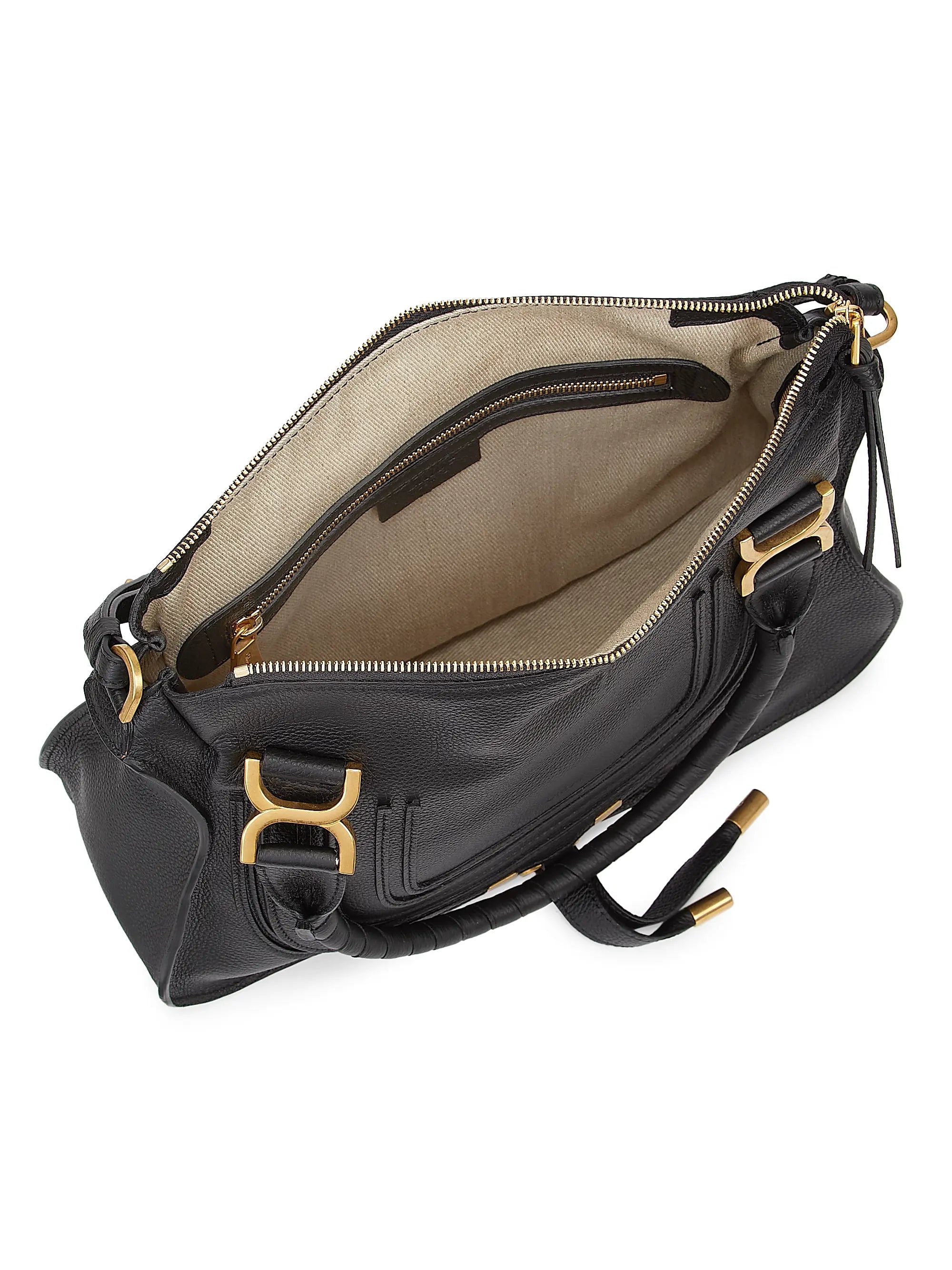 Chloé Medium Marcie Leather Double Carry Satchel