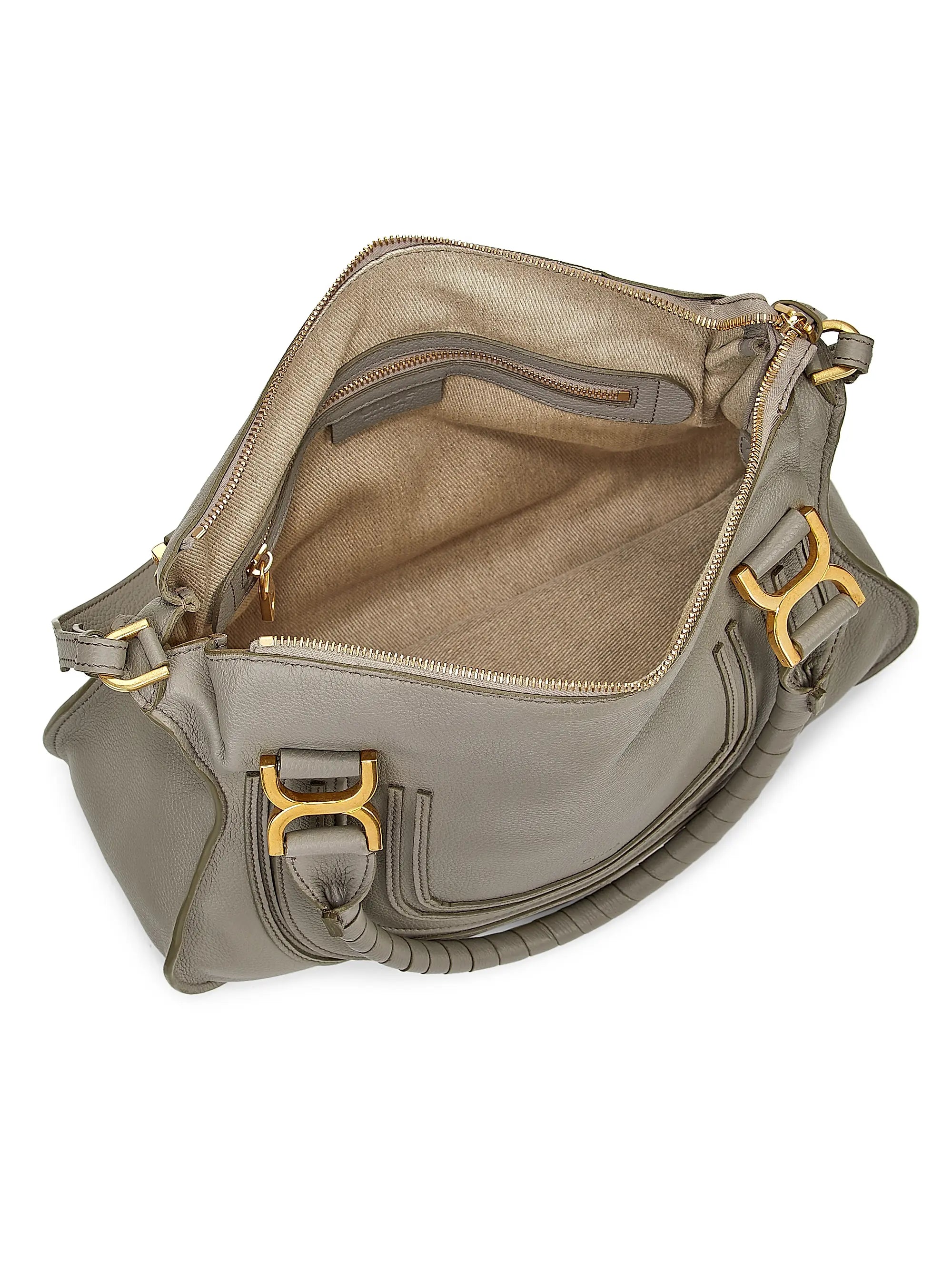 Chloé Medium Marcie Leather Double Carry Satchel