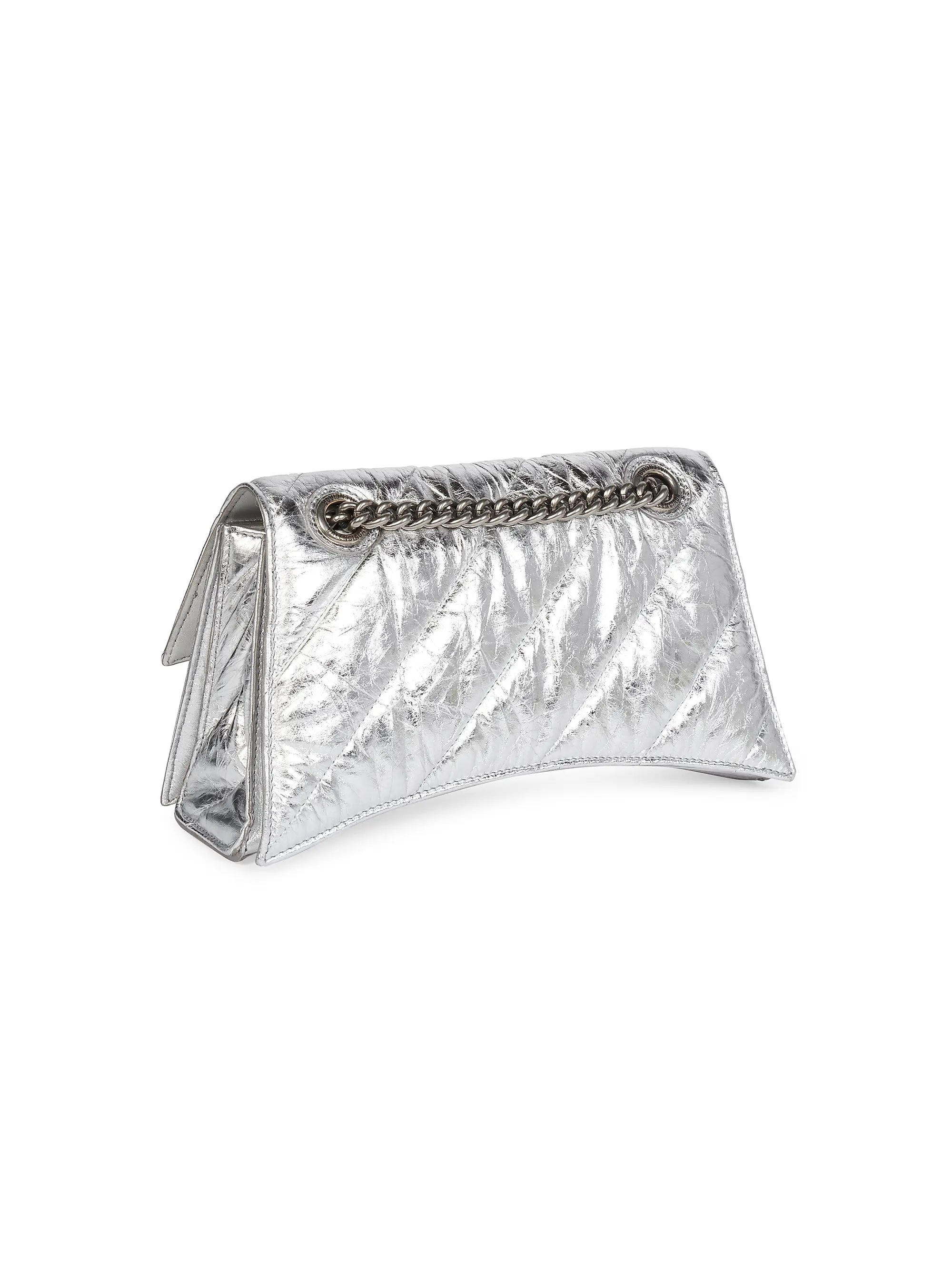 Balenciaga Crush Small Chain Bag Metallized Quilted