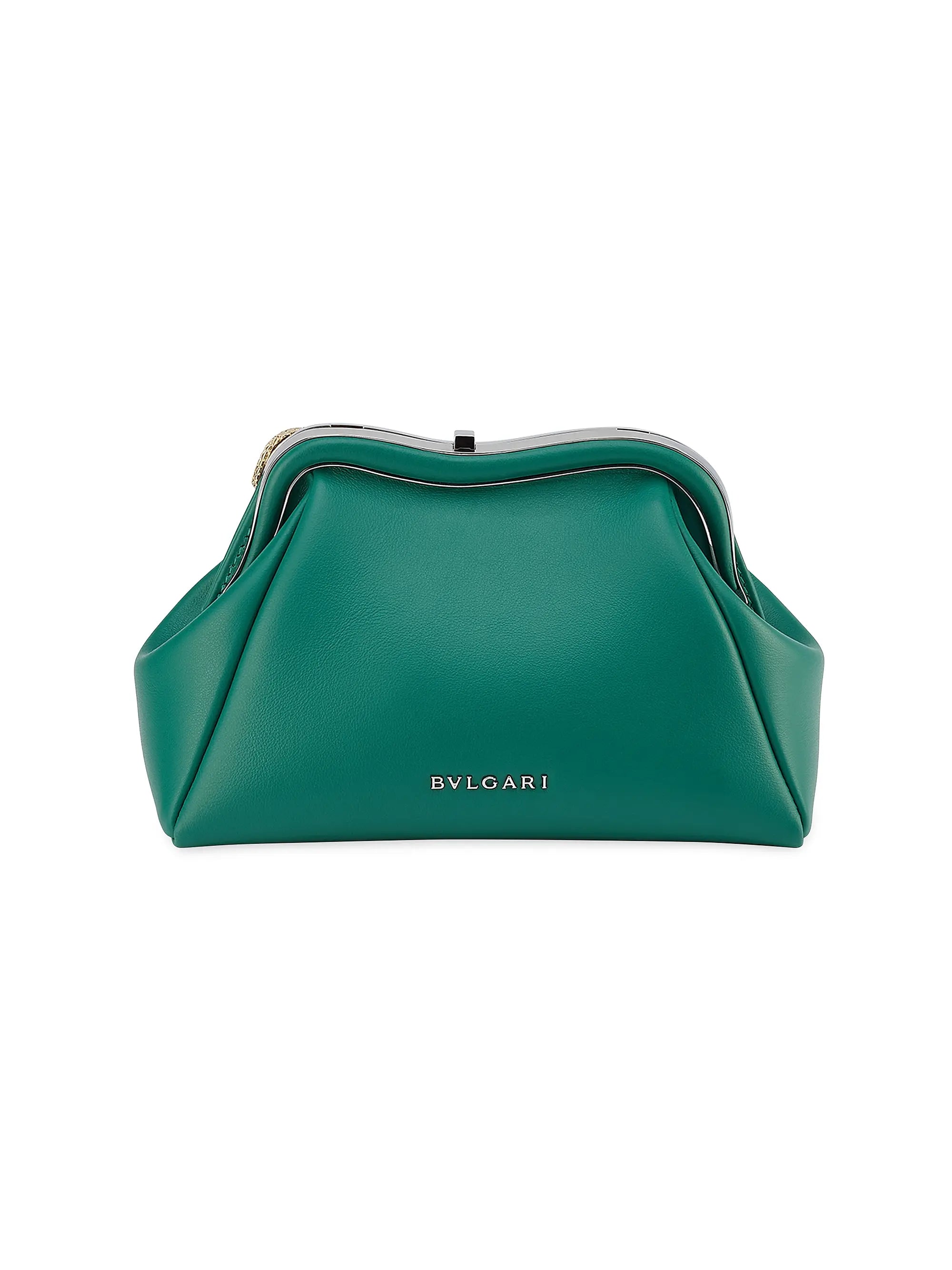 BVLGARI Serpenti Forever Leather Clutch