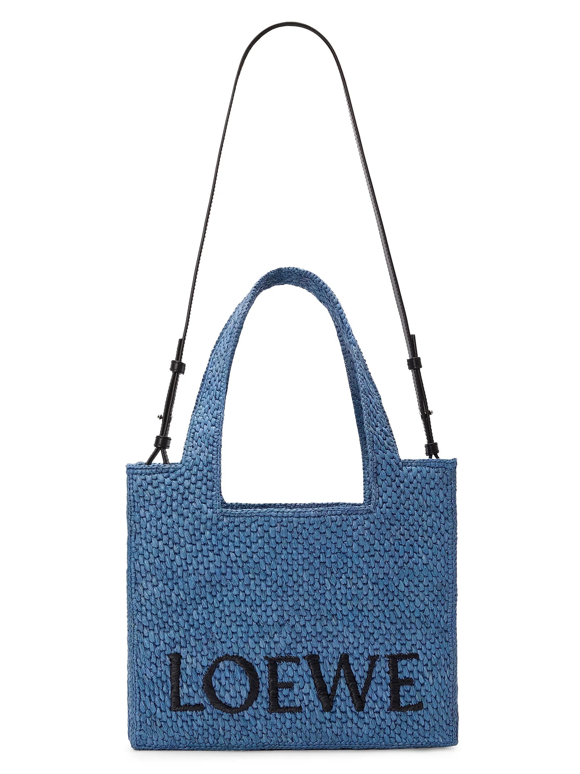 LOEWE LOEWE x Paula's Ibiza Medium Logo Raffia Tote Bag
