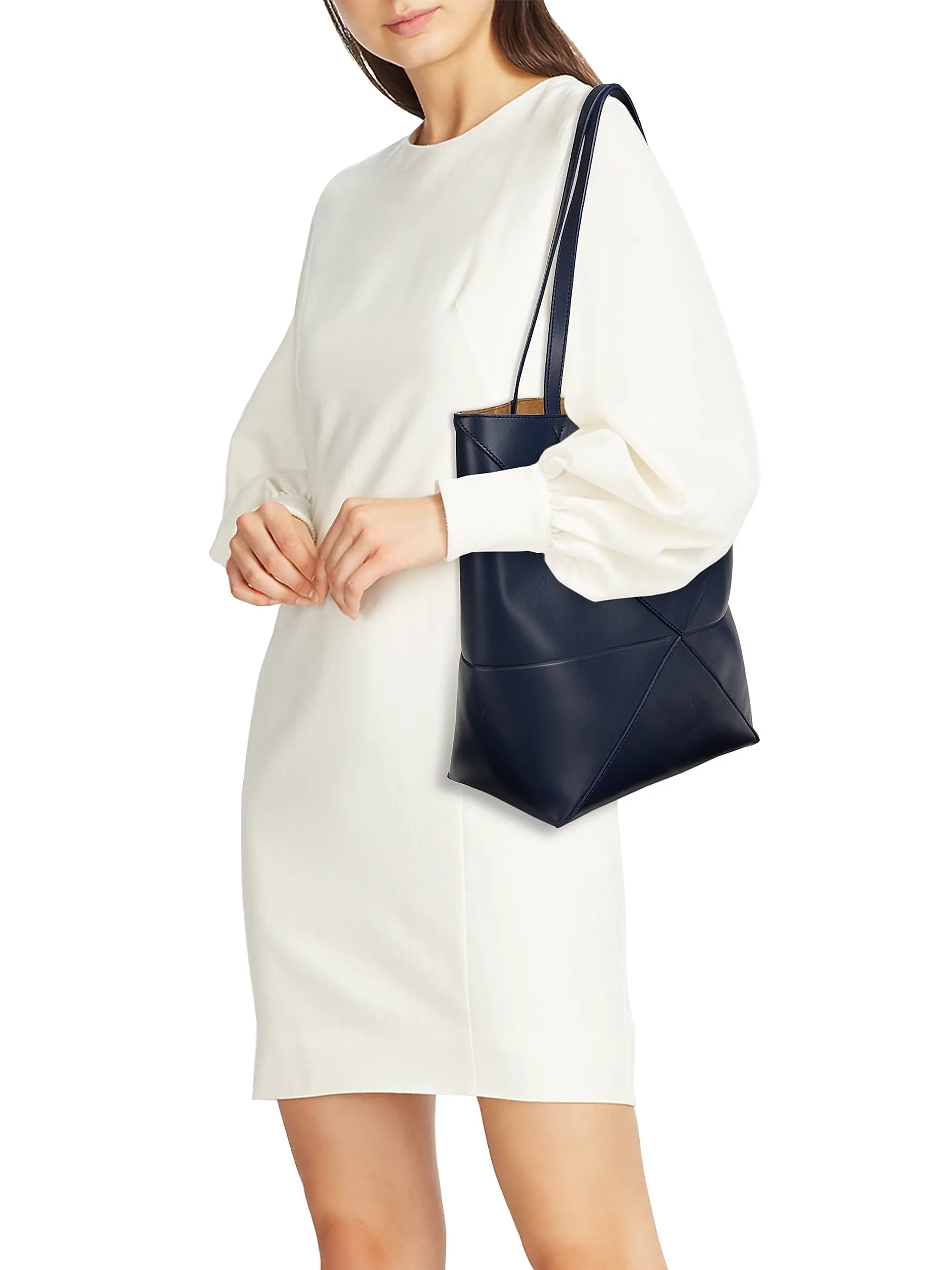 LOEWE Puzzle Shiny Leather Tote