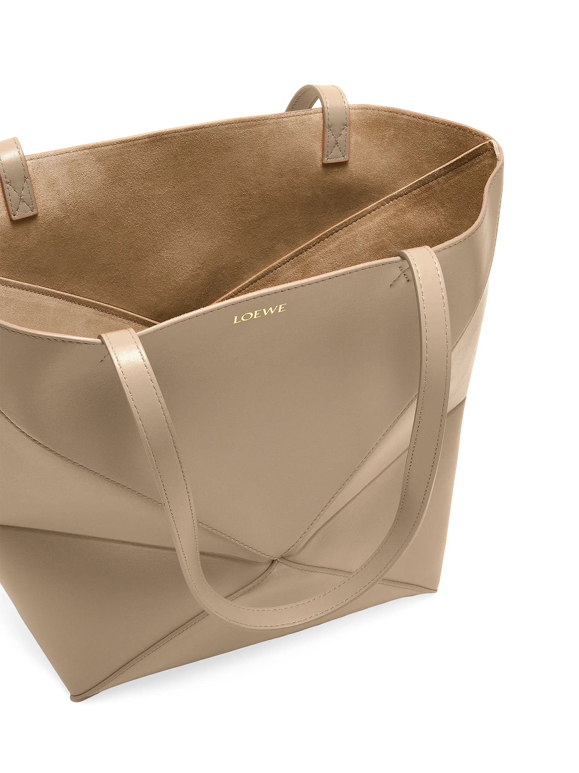 LOEWE Puzzle Shiny Leather Tote