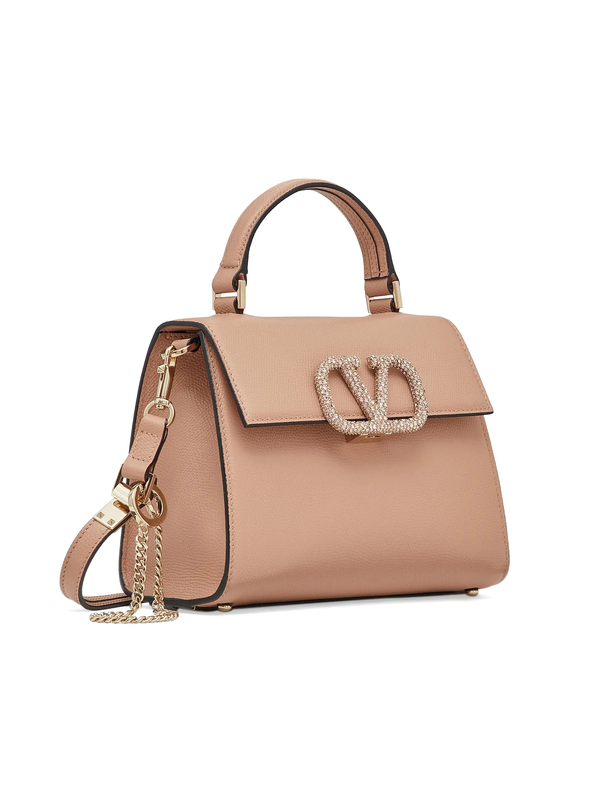Valentino Garavani Small V Sling Handbag with Jewel Embroidery
