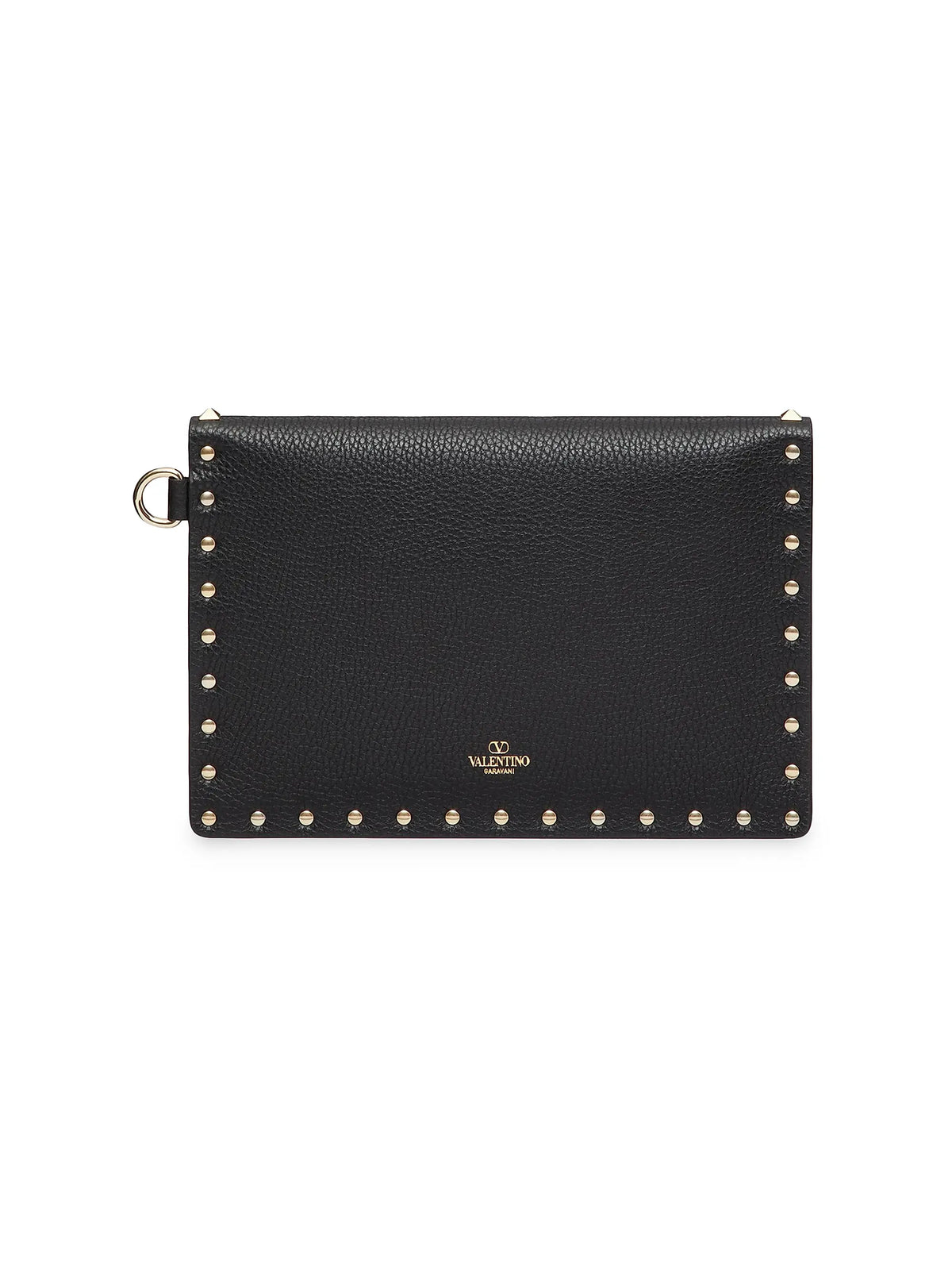 Valentino Garavani Rockstud Grainy Calfskin Pouch